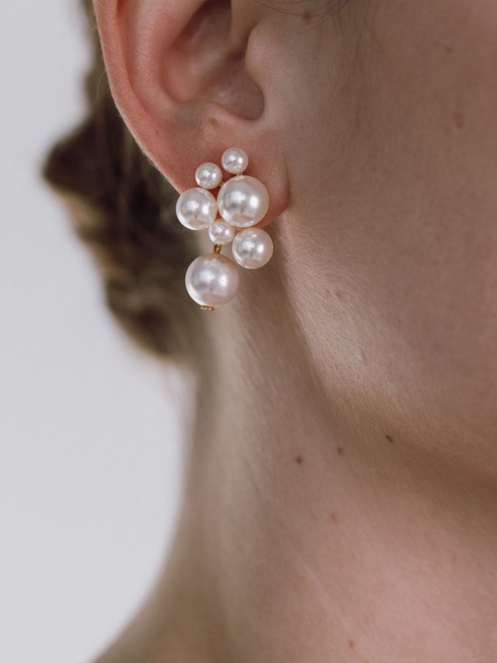 Perlita pearl-detailing earrings - 3