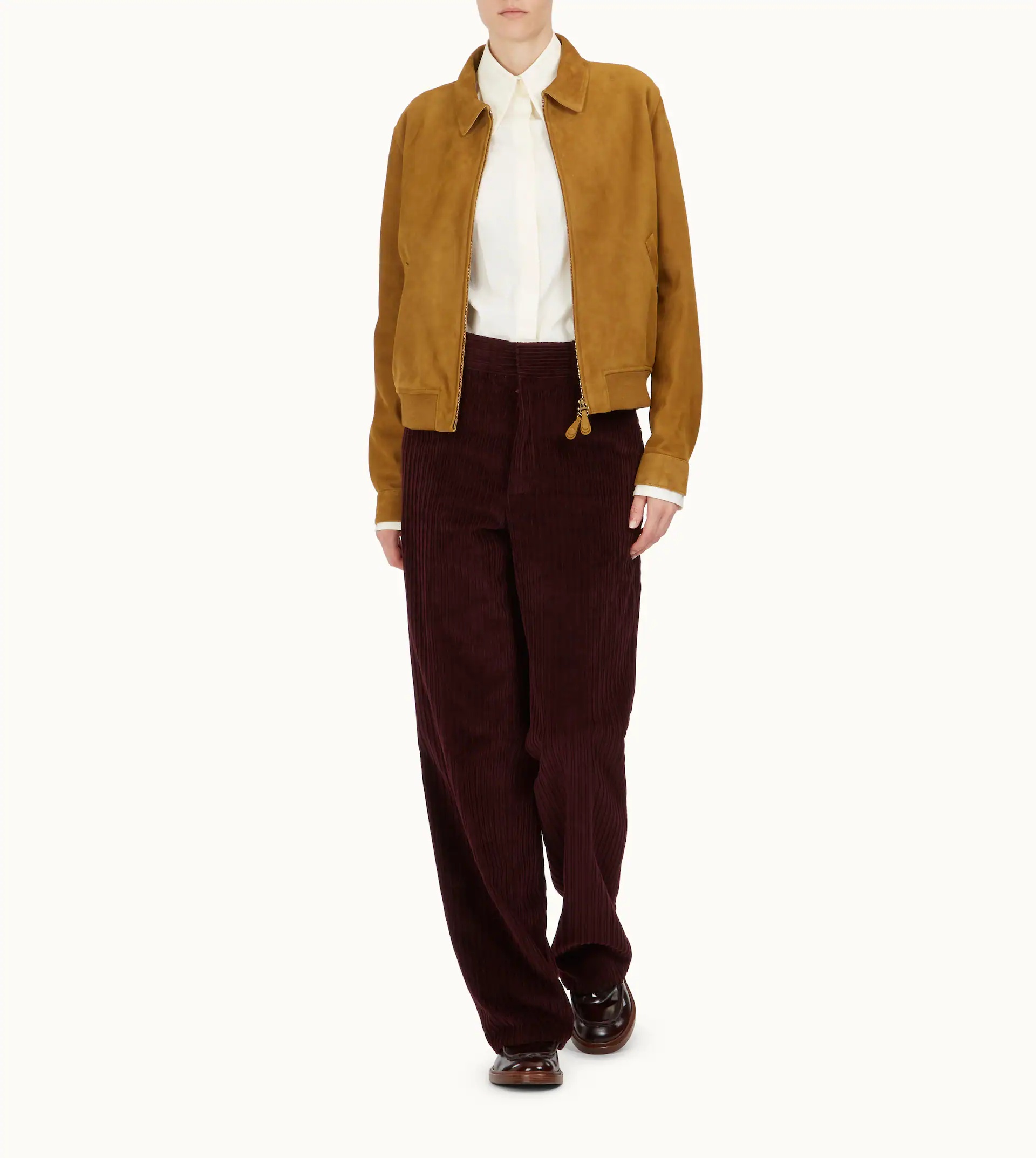 BOMBER IN SUEDE - BROWN - 2