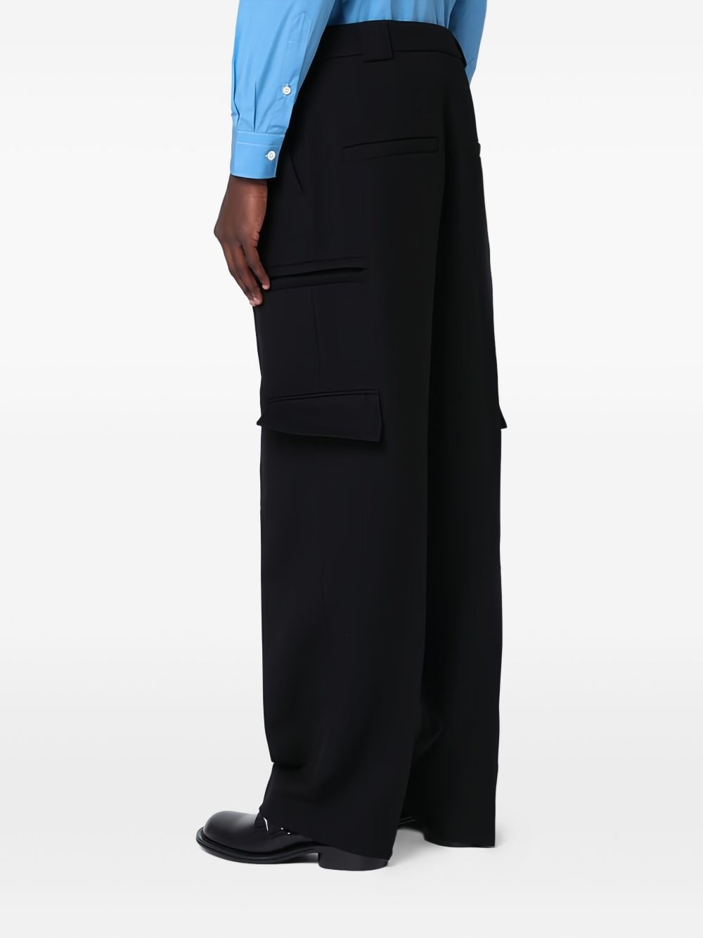 pleated cargo trousers - 4