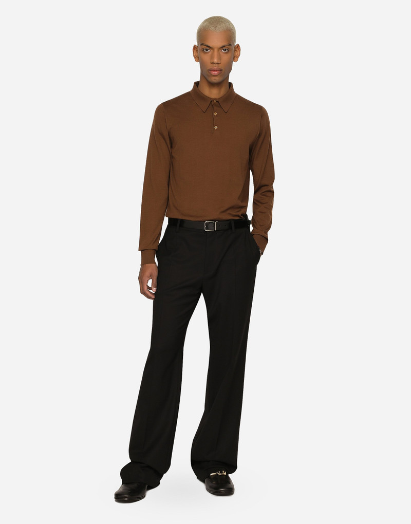 Dolce & Gabbana Extra-fine cashmere polo-shirt outlook