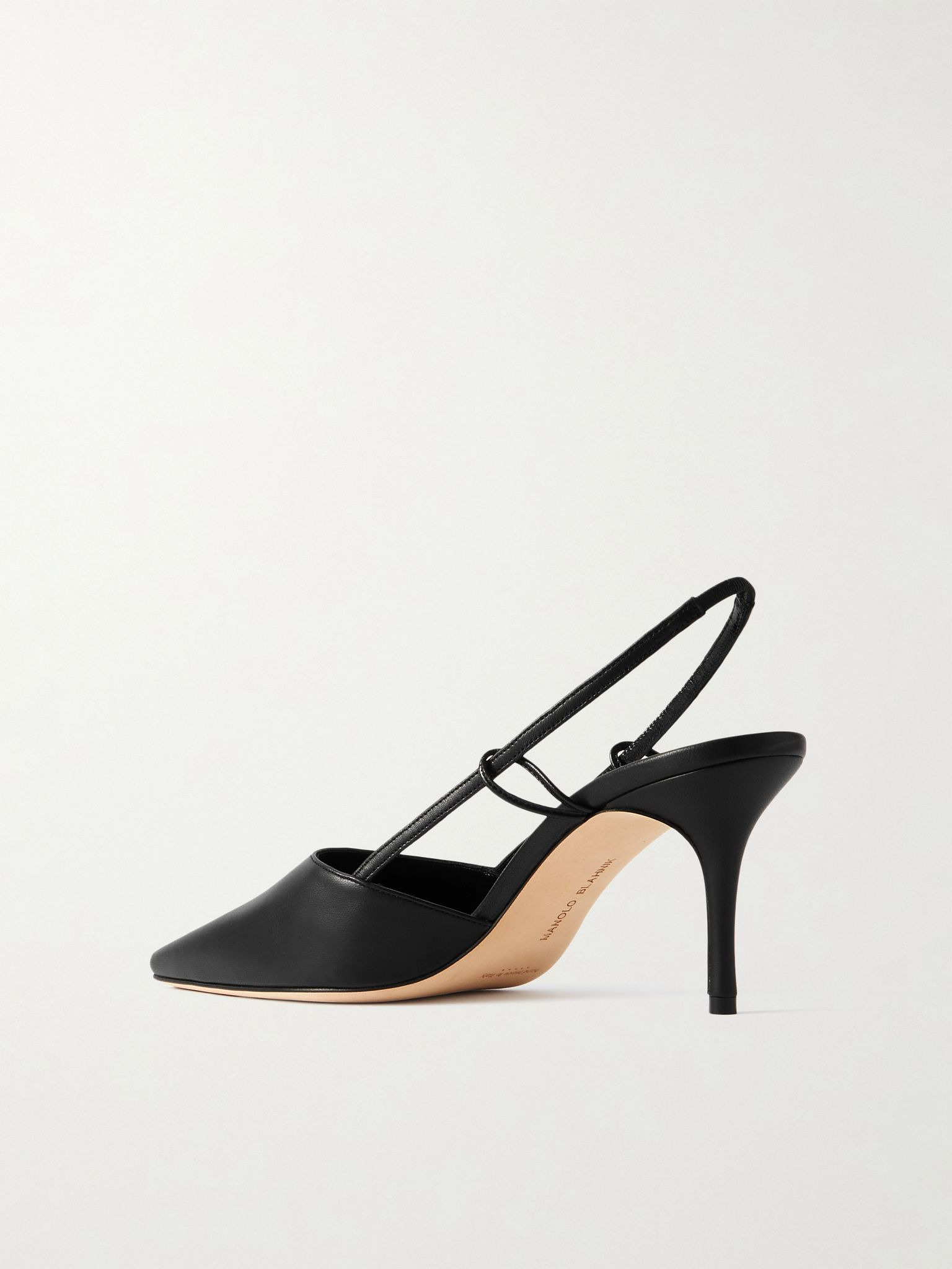 Touki 70 leather slingback pumps Black - 3