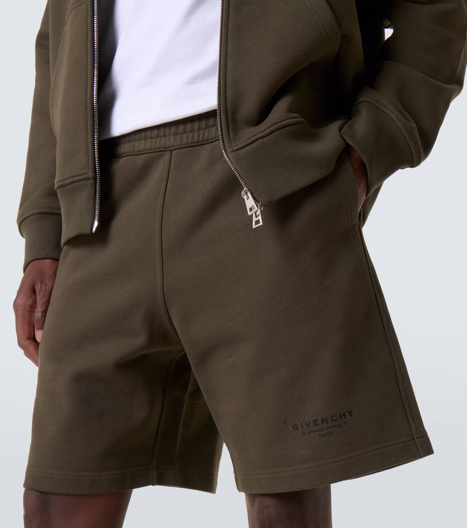 Givenchy Stamp cotton Bermuda shorts - 5
