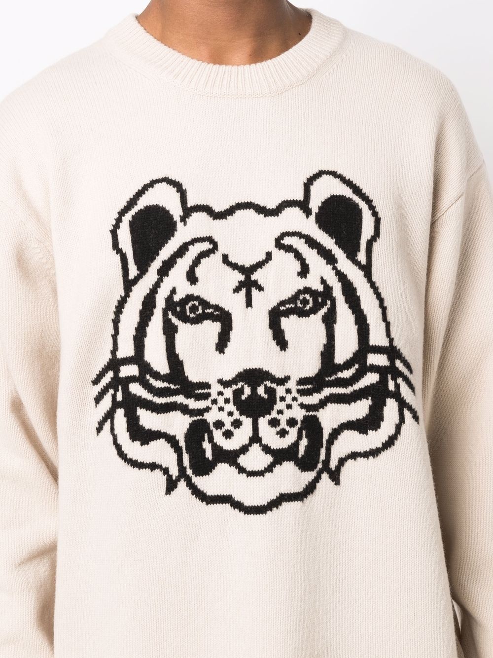 intarsia-knit K-Tiger wool jumper - 5