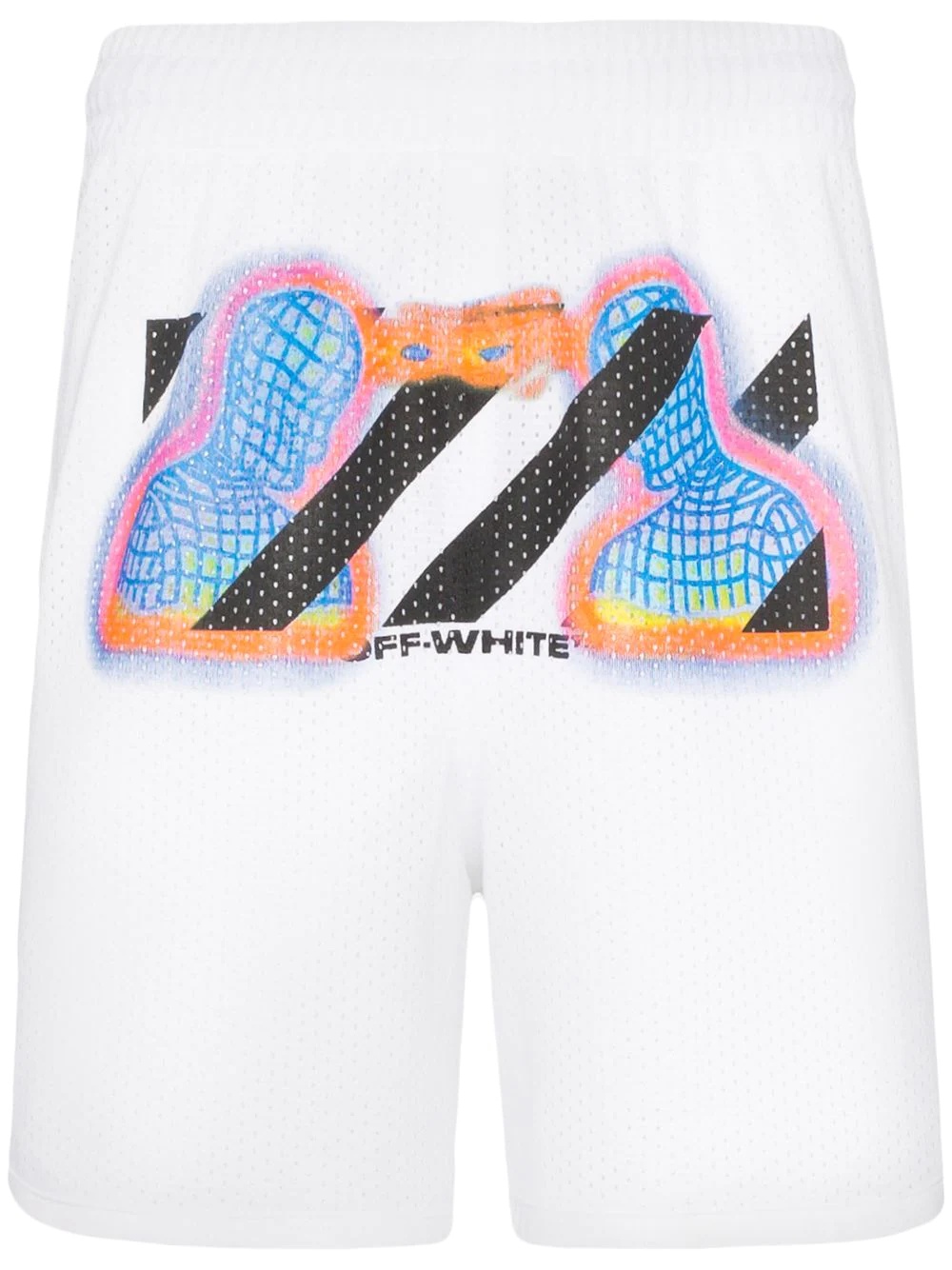 thermal print mesh shorts - 1