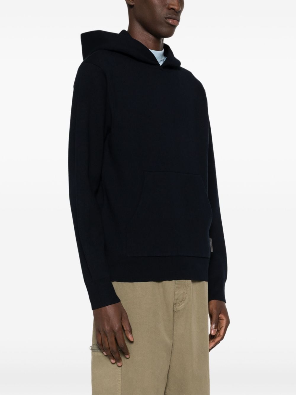logo-tag hooded jumper - 3