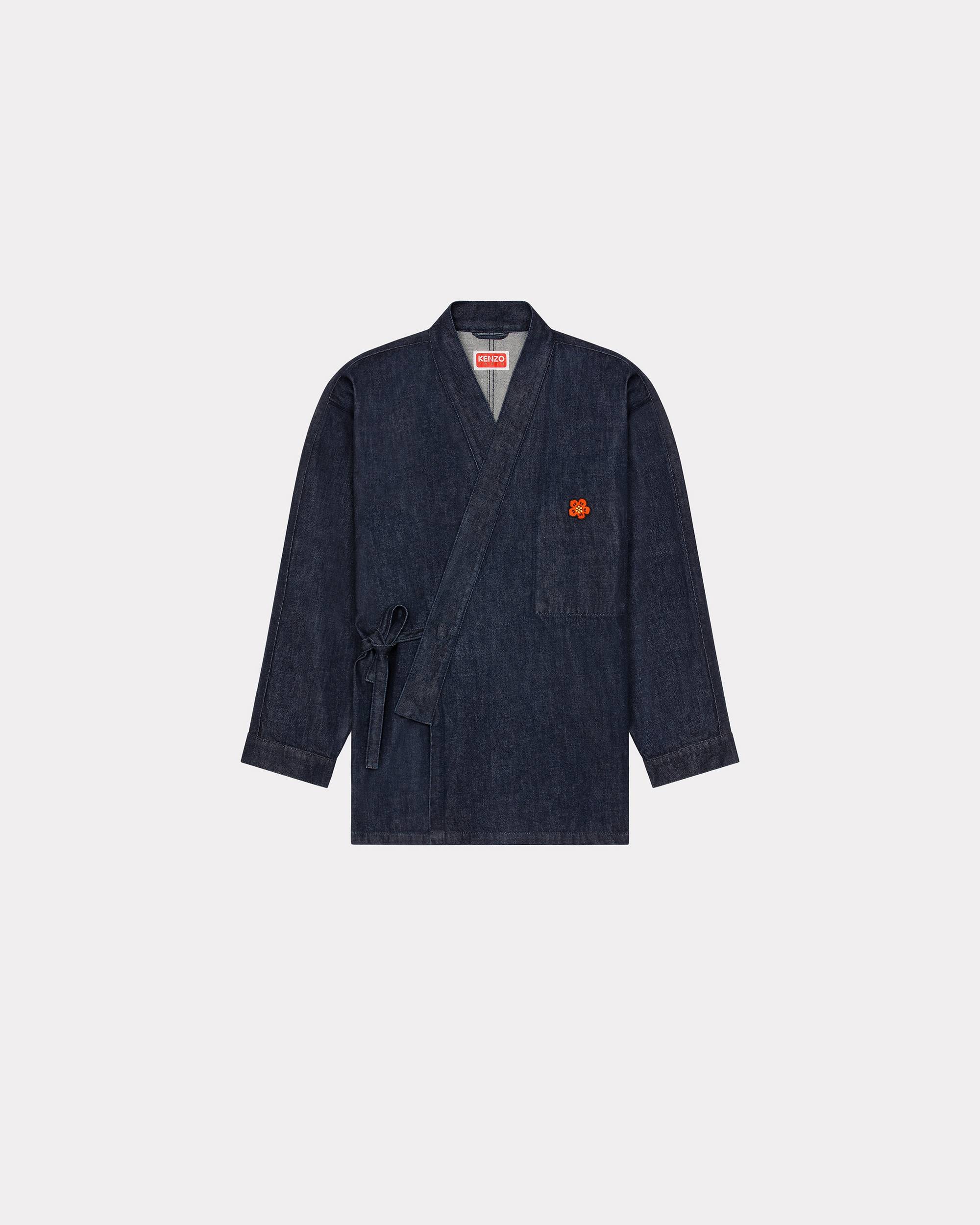 'BOKE FLOWER' Crest denim kimono jacket