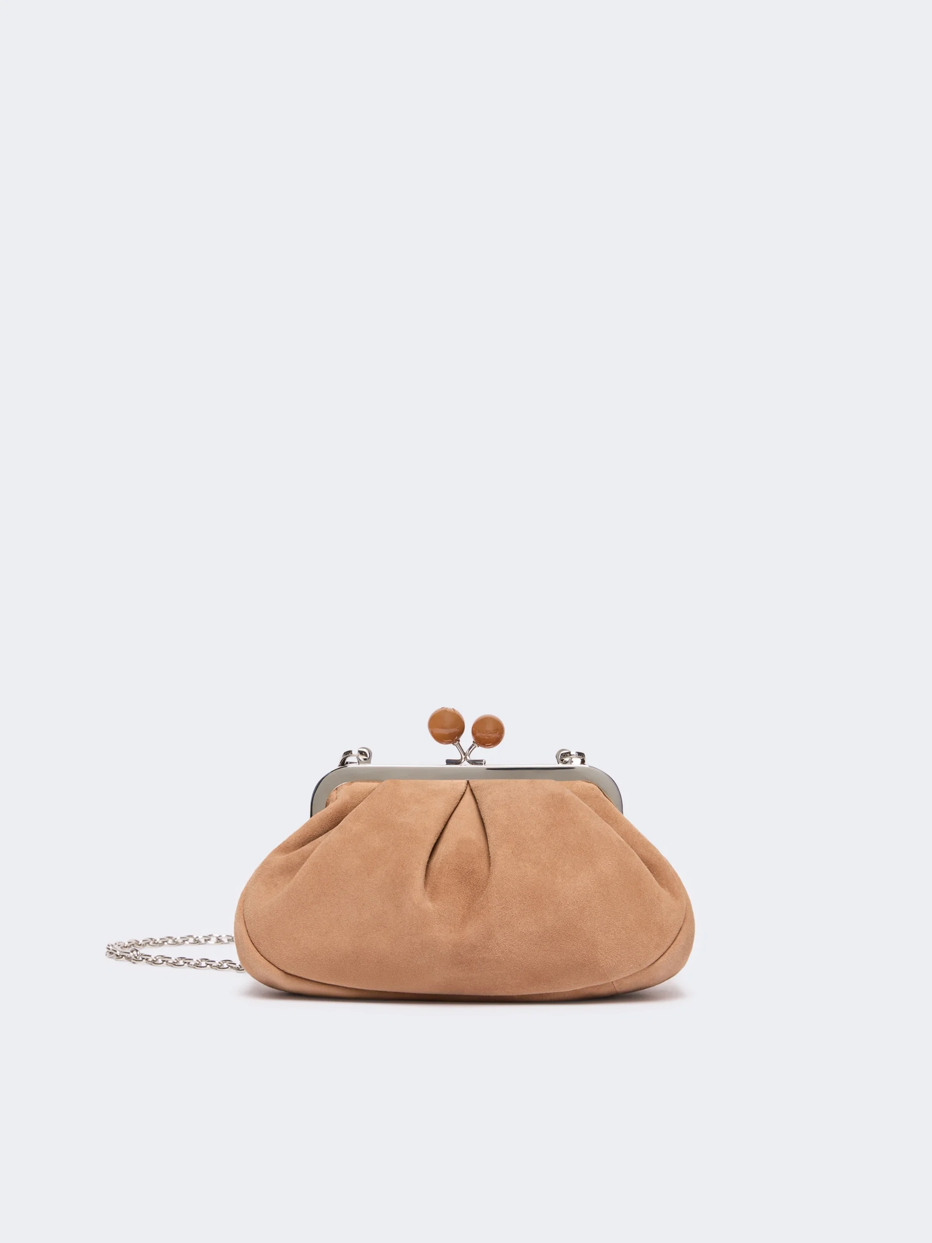 VALOIS Small suede Pasticcino Bag - SAND - 1