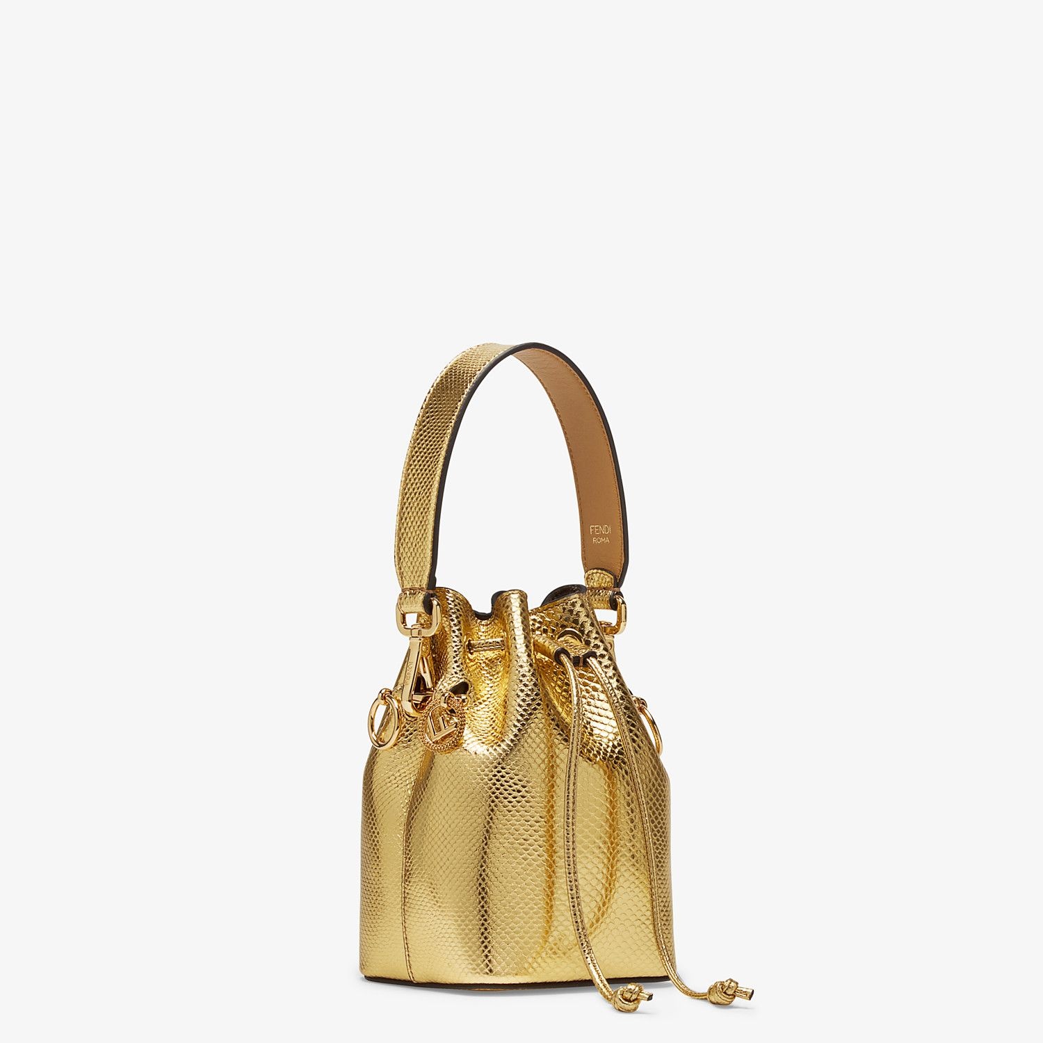 Gold colored karung mini-bag - 2