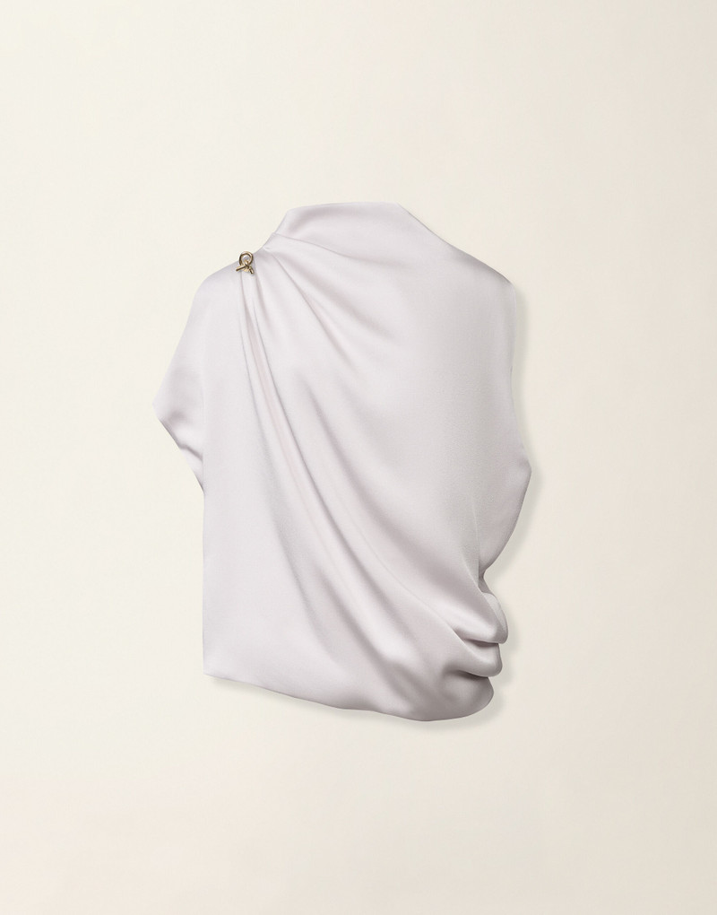 Glossy enver satin top 1