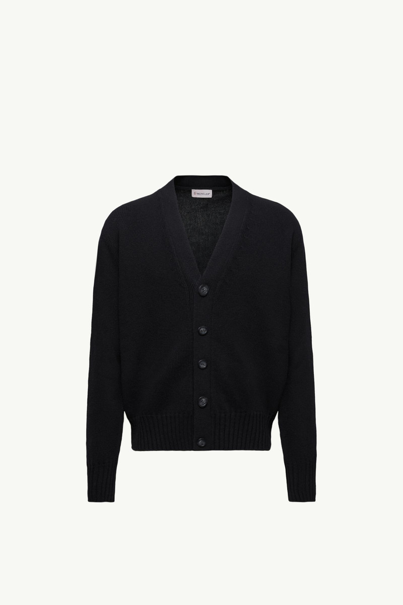 V-Neck Wool Cardigan 1