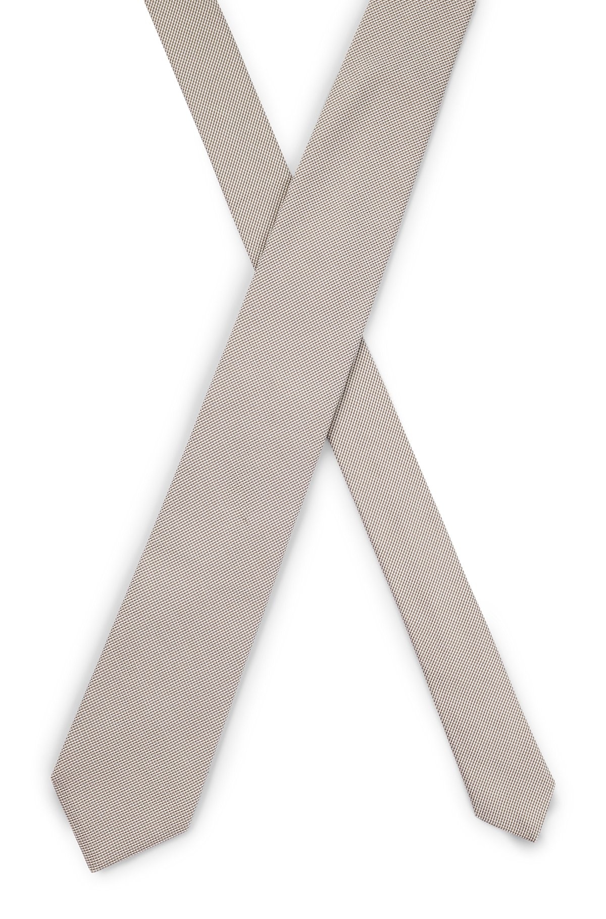 STRUCTURED TIE IN SILK-COTTON JACQUARD - 4