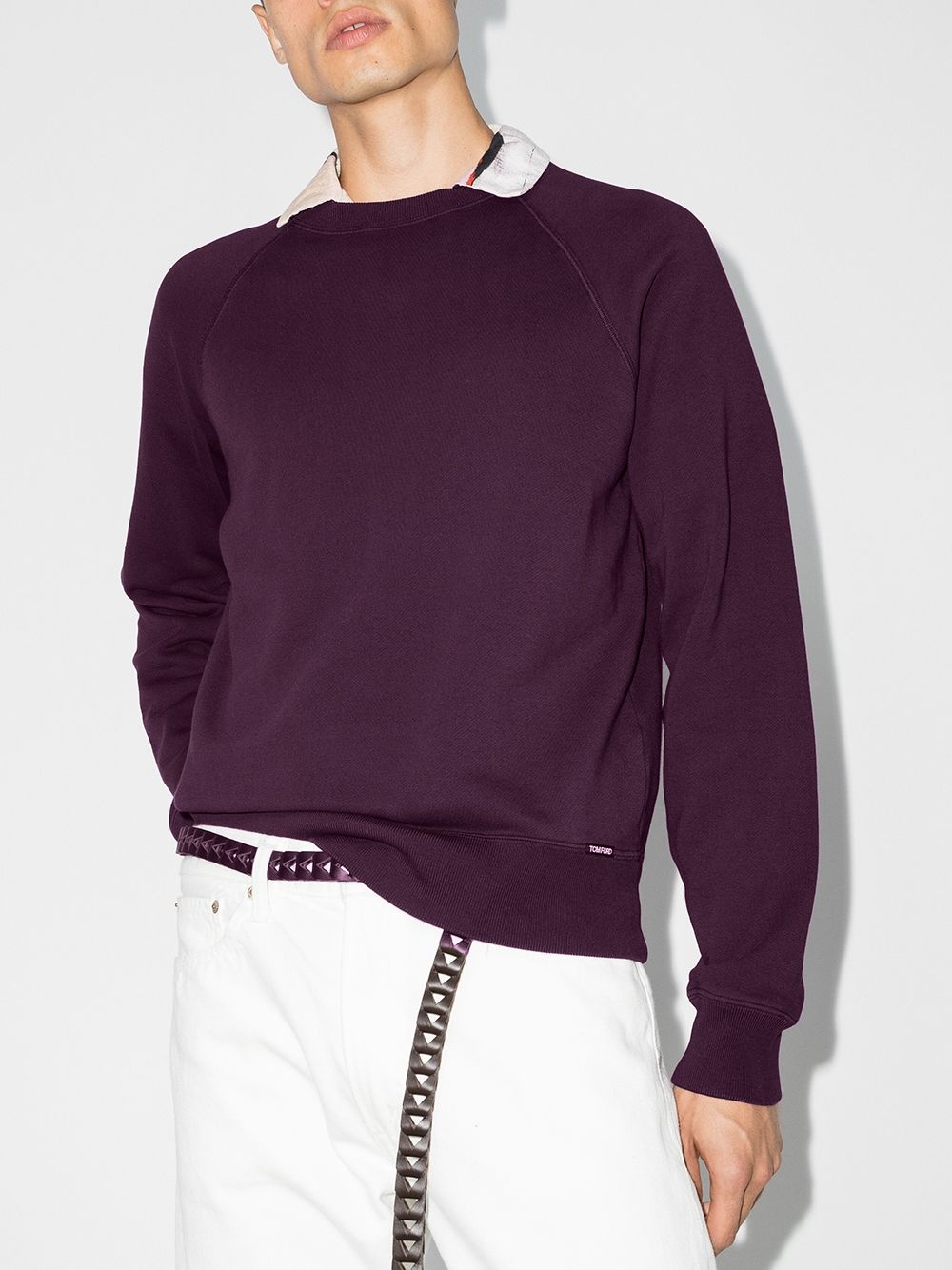 crew neck cotton sweatshirt - 2