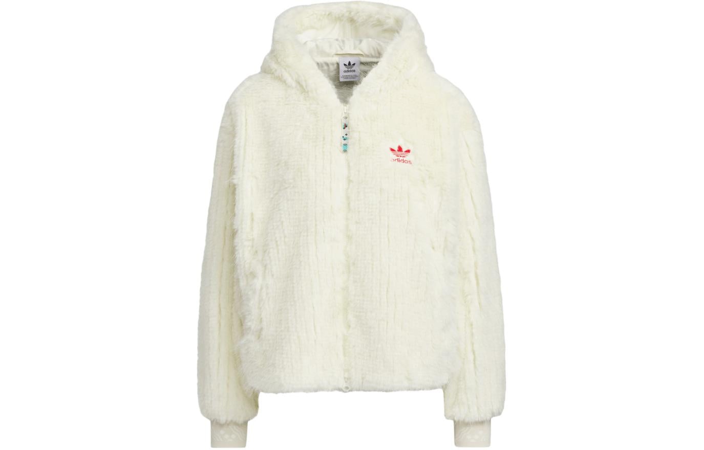 (WMNS) adidas Originals X Feifei Ruan CNY FUR Jackets 'White' IX4225 - 2