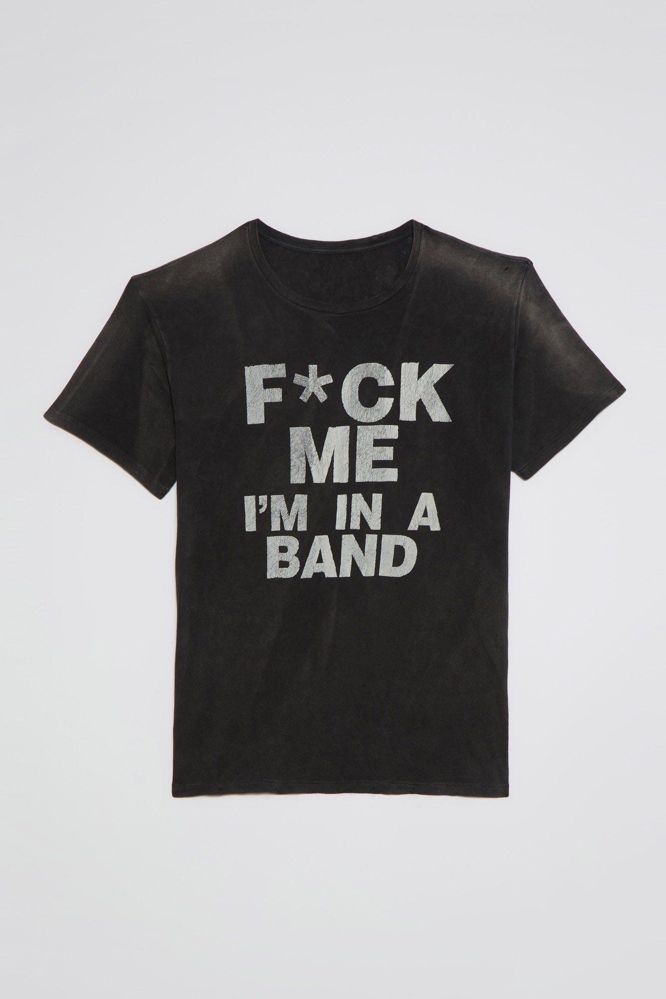 FCK ME BAND T (CLEAN) - WASHED BLACK - 4