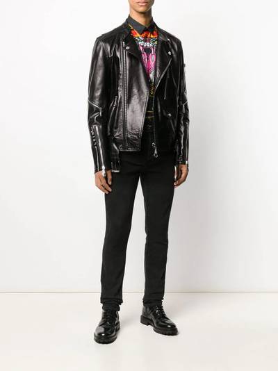 PHILIPP PLEIN multi-zip logo plaque jacket outlook