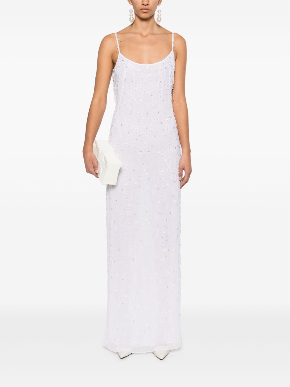 bead-tassel maxi dress - 2