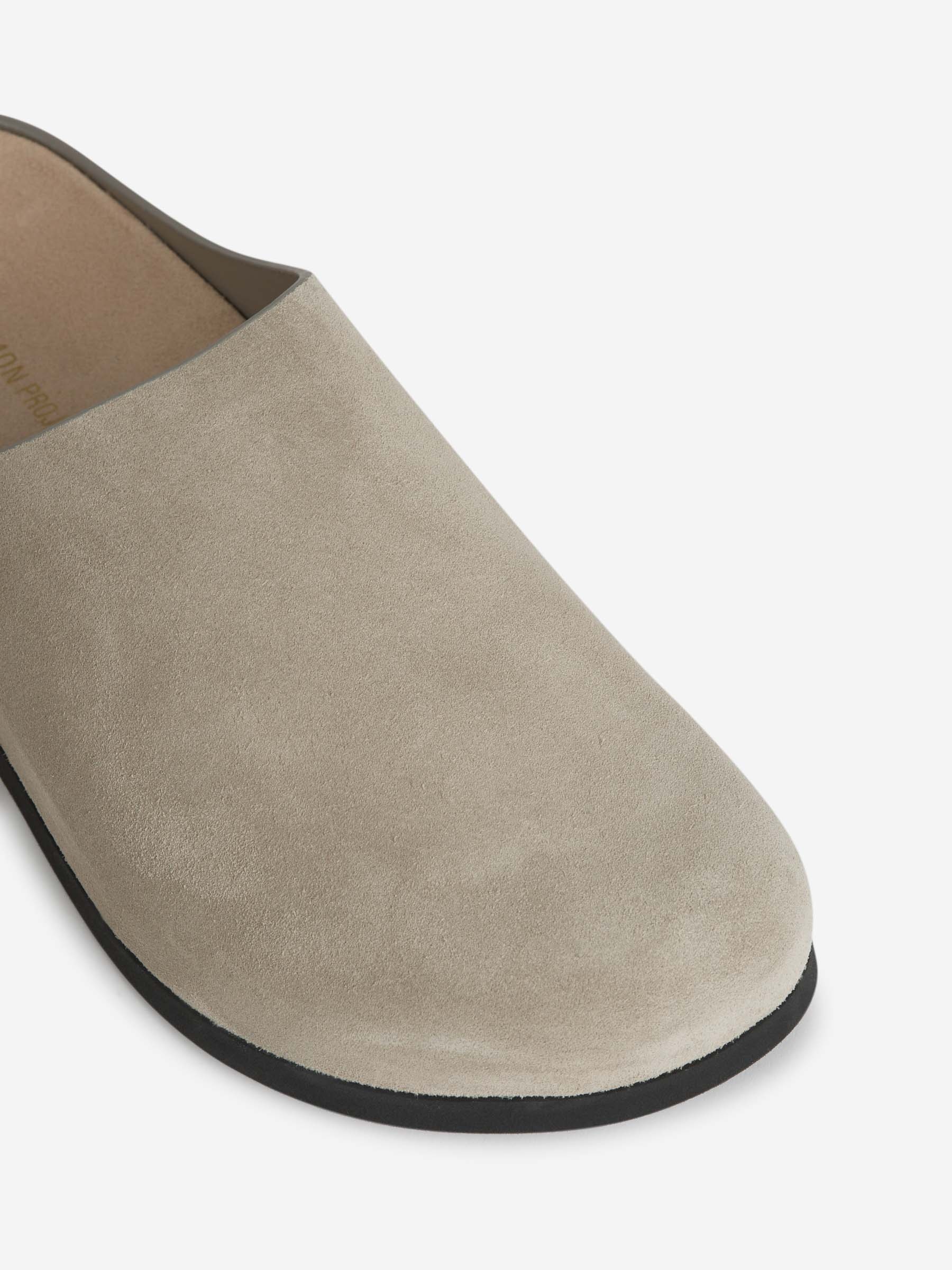 SUEDE LEATHER CLOGS - 6