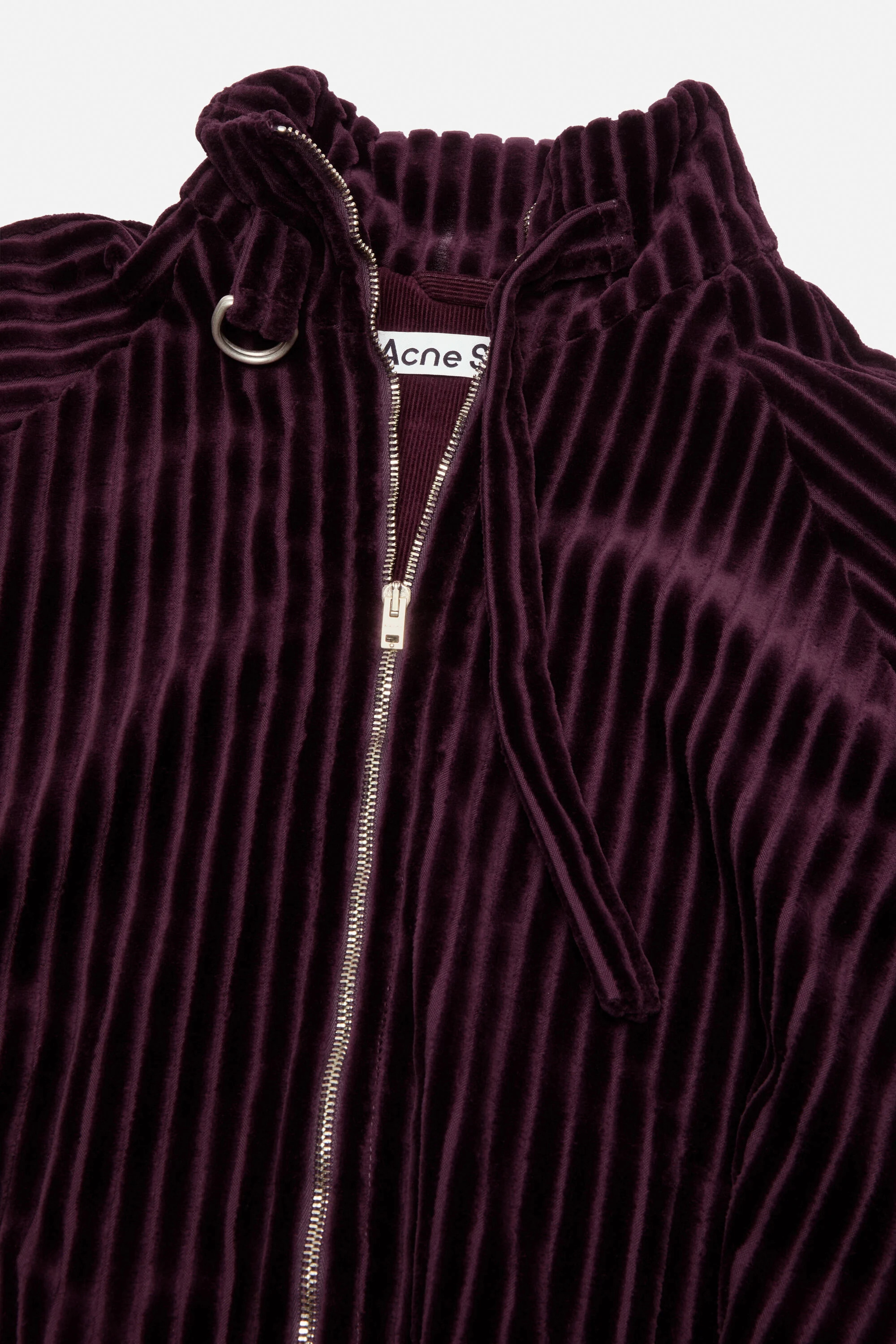 Corduroy jacket - Burgundy - 5
