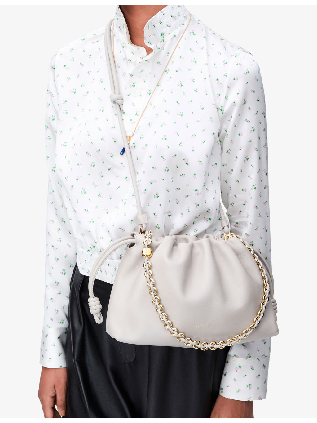 Flamenco Medium Leather Shoulder Bag - 2