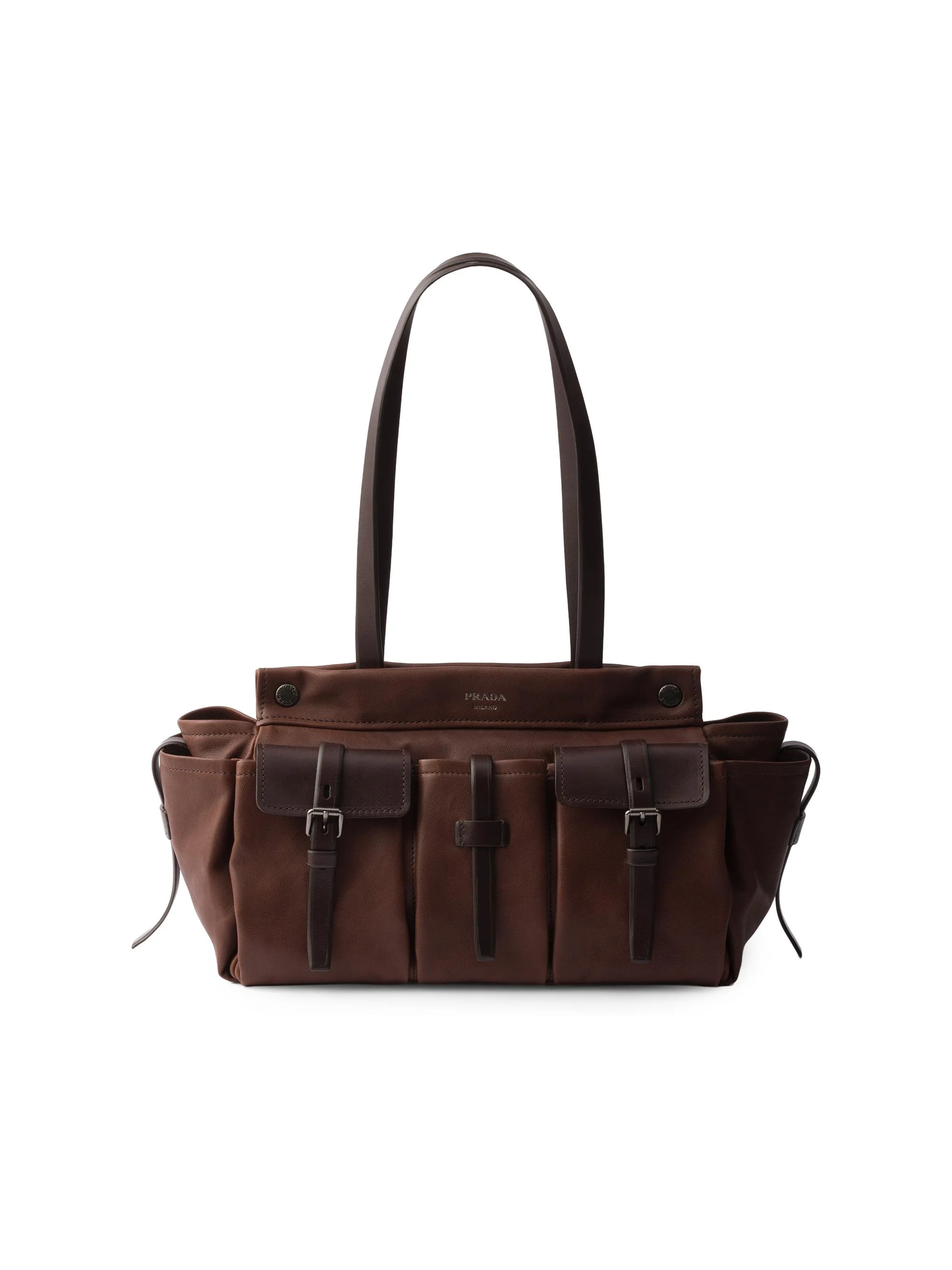 Women's Route Large Leather Tote Bag - Brown - 1