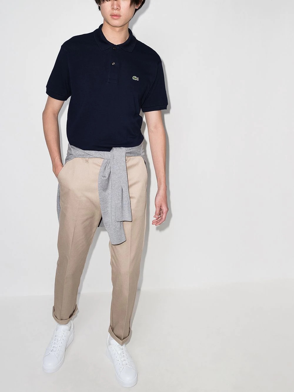 logo-appliqué polo shirt - 5