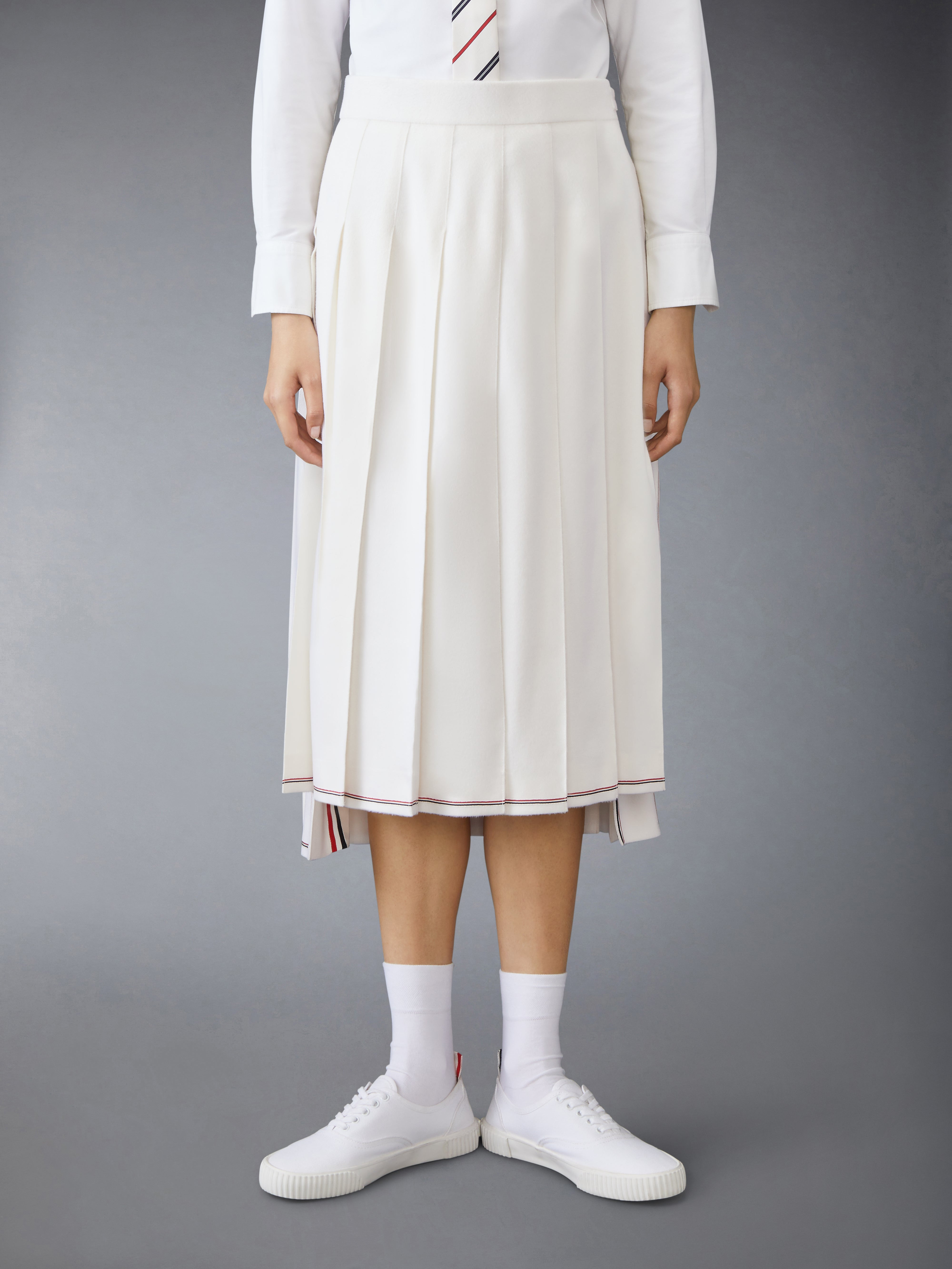 Classic Cashmere Pleated Skirt - 2
