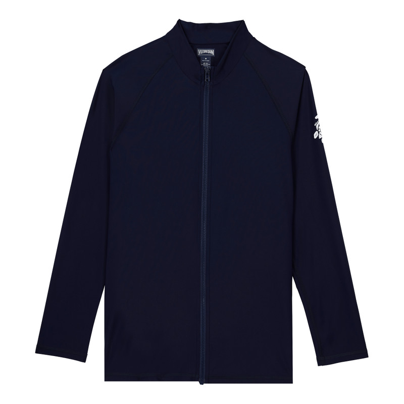 Men Zipped Long Sleeves Rashguard 1
