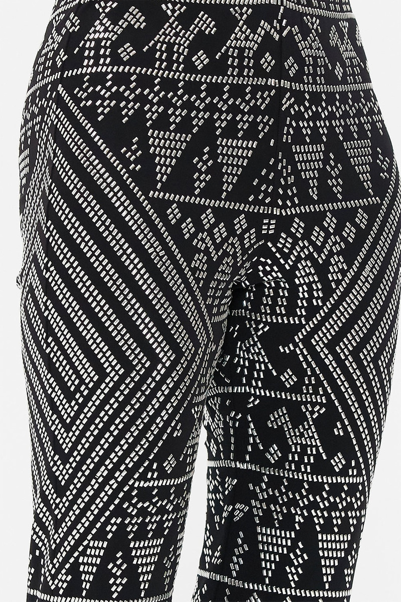 JERSEY FLARE PANT WITH ALL OVER HOTFIX 6