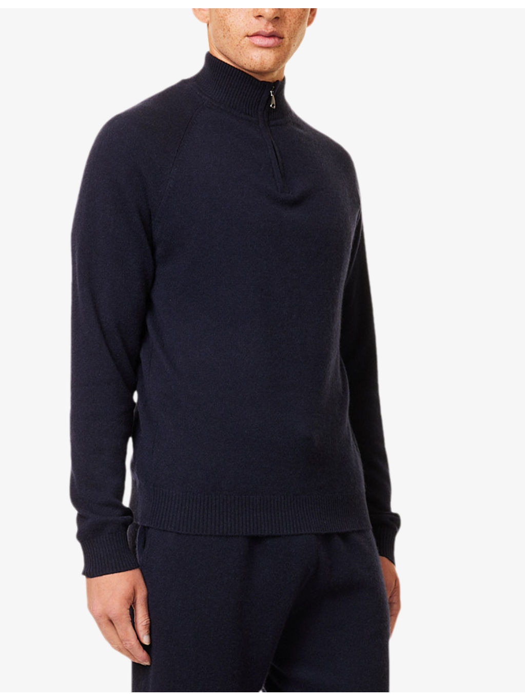 Finley Funnel-Neck Zip-Up Cashmere Jumper - 3