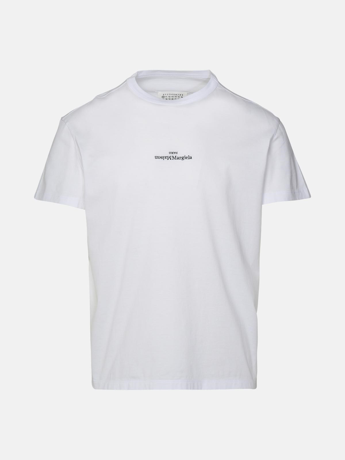 WHITE COTTON T-SHIRT - 1