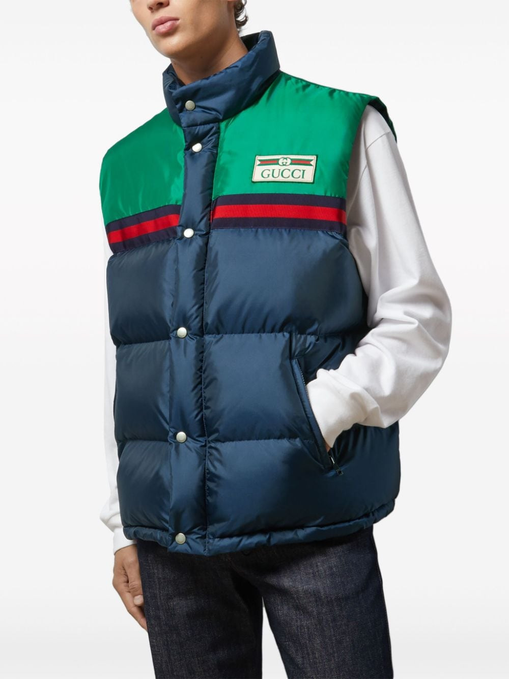 Gucci Men Padded Nylon Vest - 2