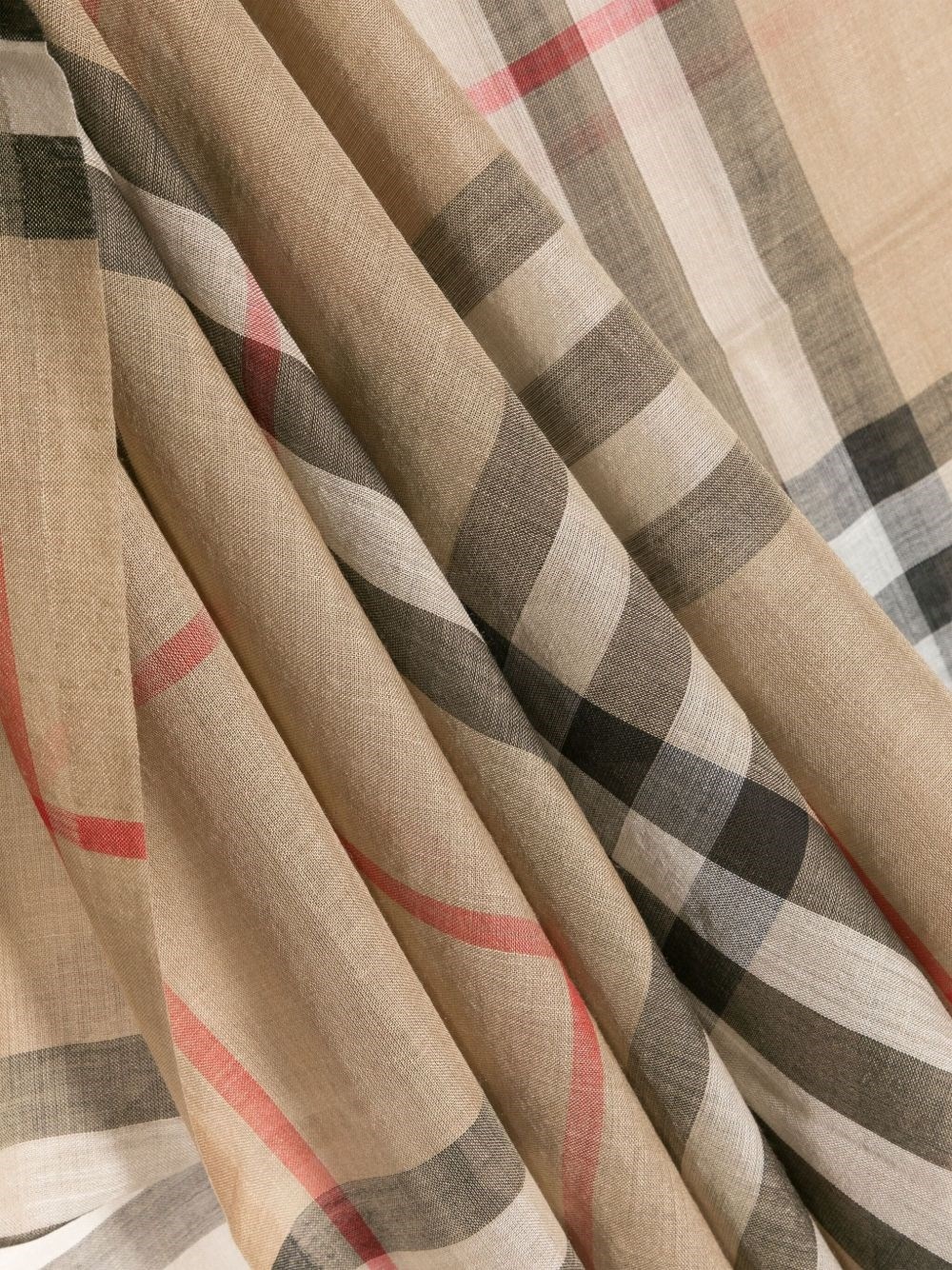 Giant Check wool and silk scarf - 2