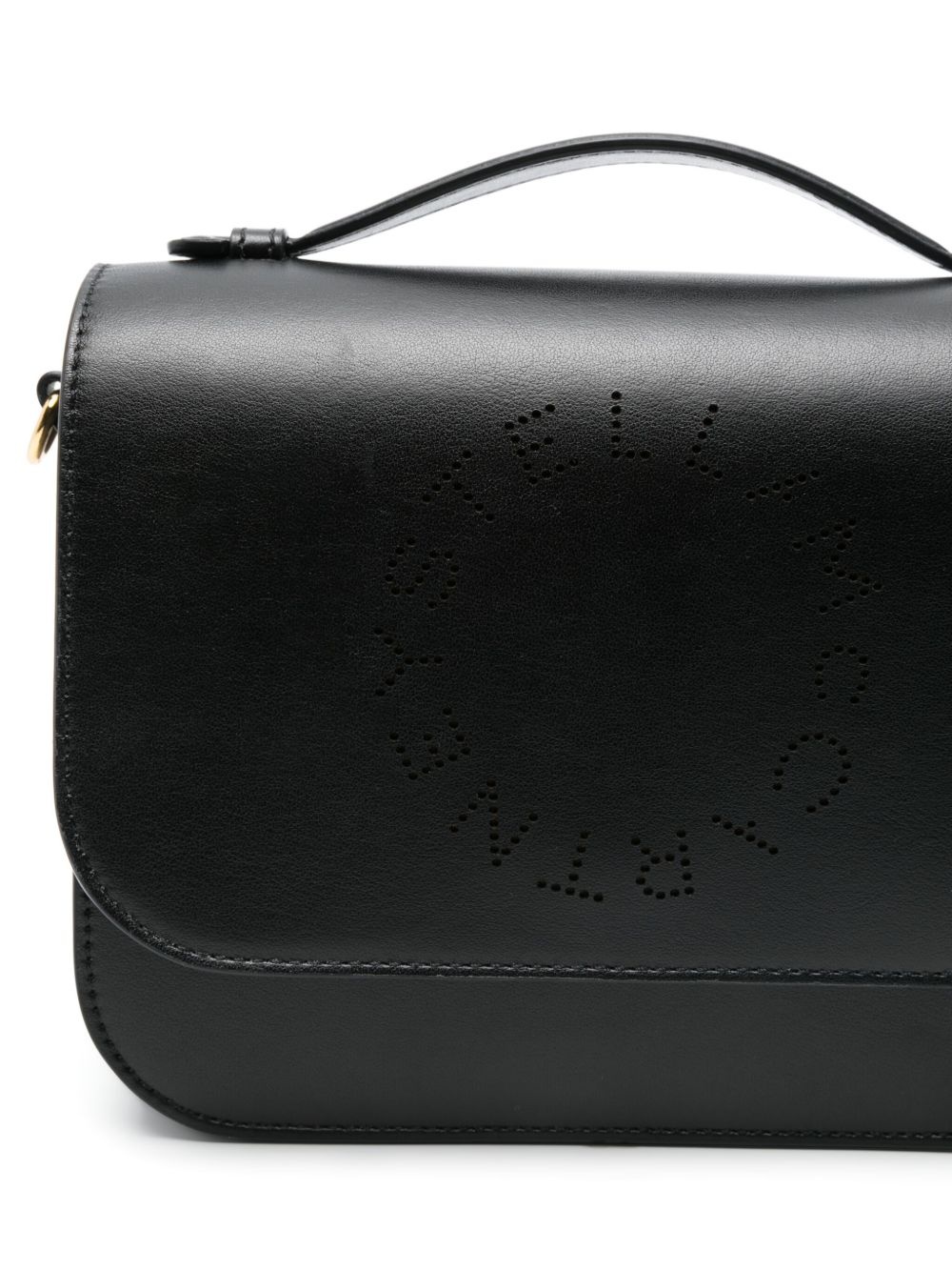 logo-perforated cross body bag - 4