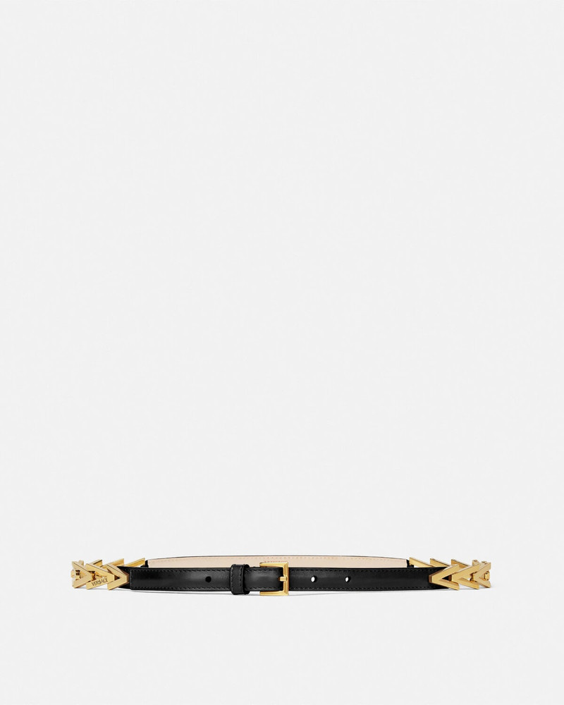 V2025 Chain Leather Belt 0.8" cm - 1