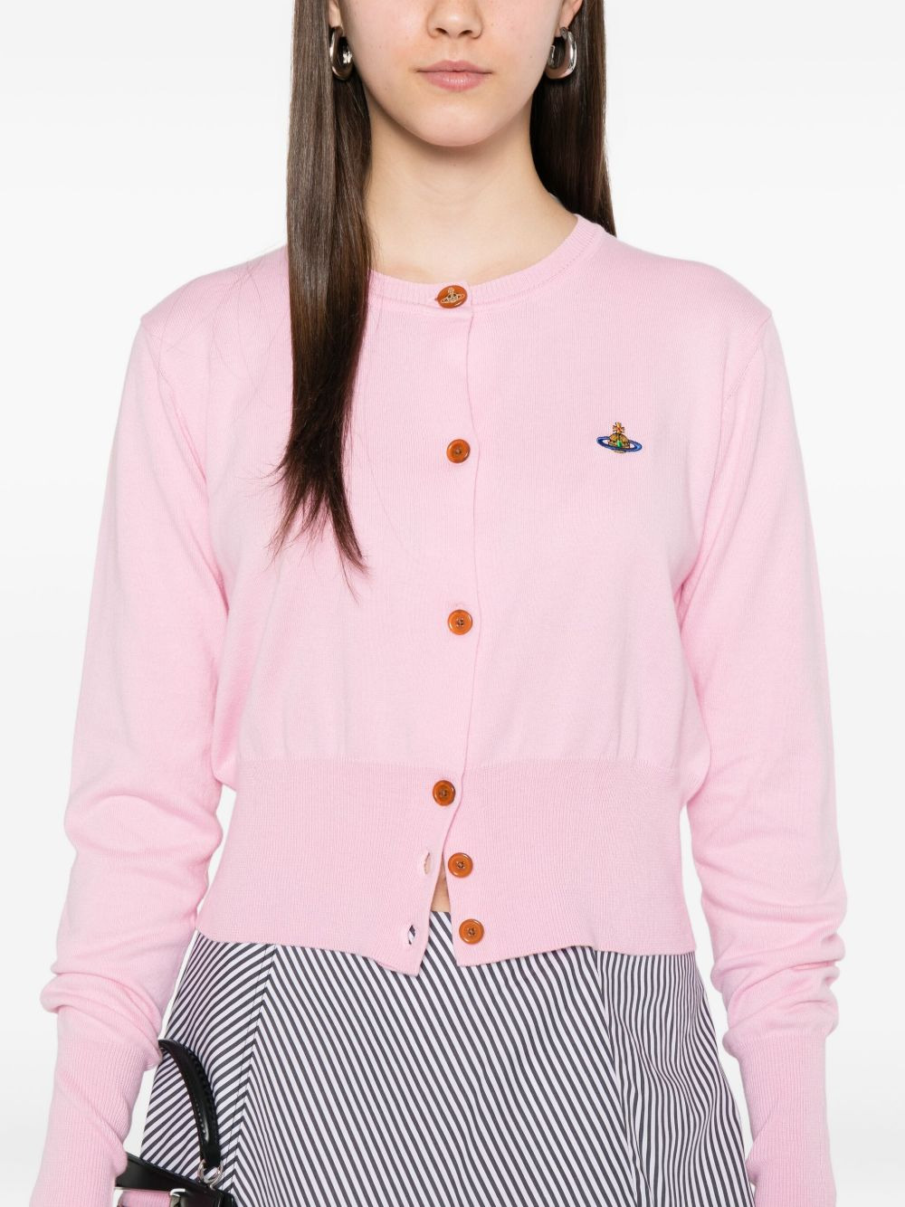 Bea orb-embellished button cardigan - 5