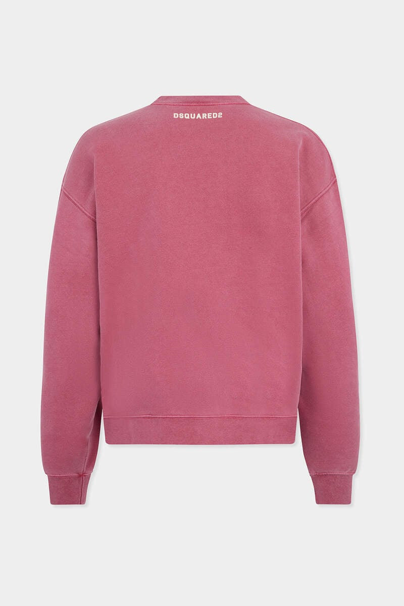 DSQUARED2 VINTAGE FADE SHORT & WIDE FIT CREWNECK outlook