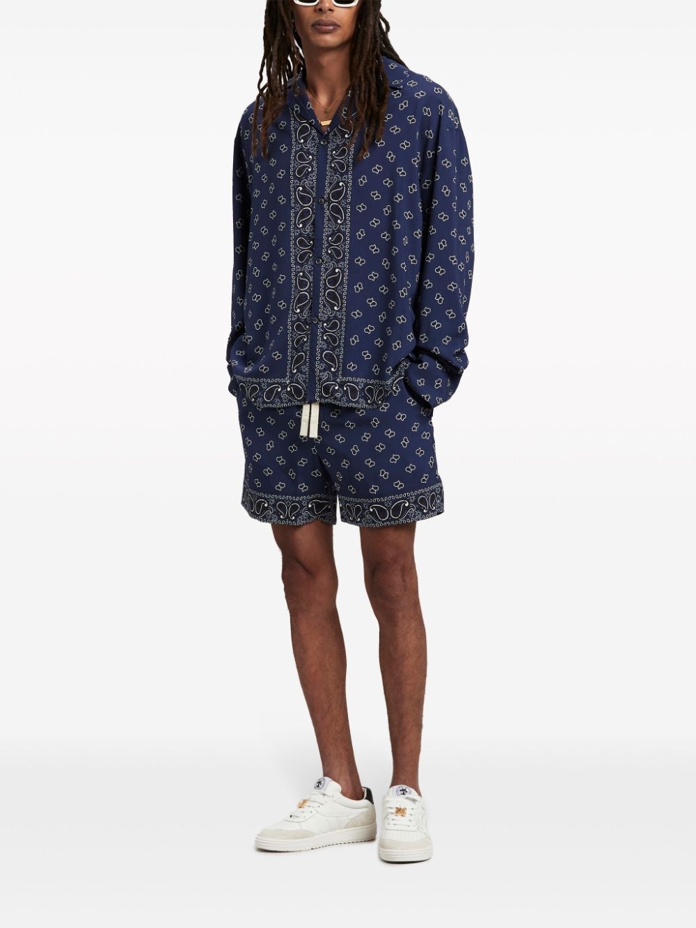 paisley-print long-sleeve shirt - 2