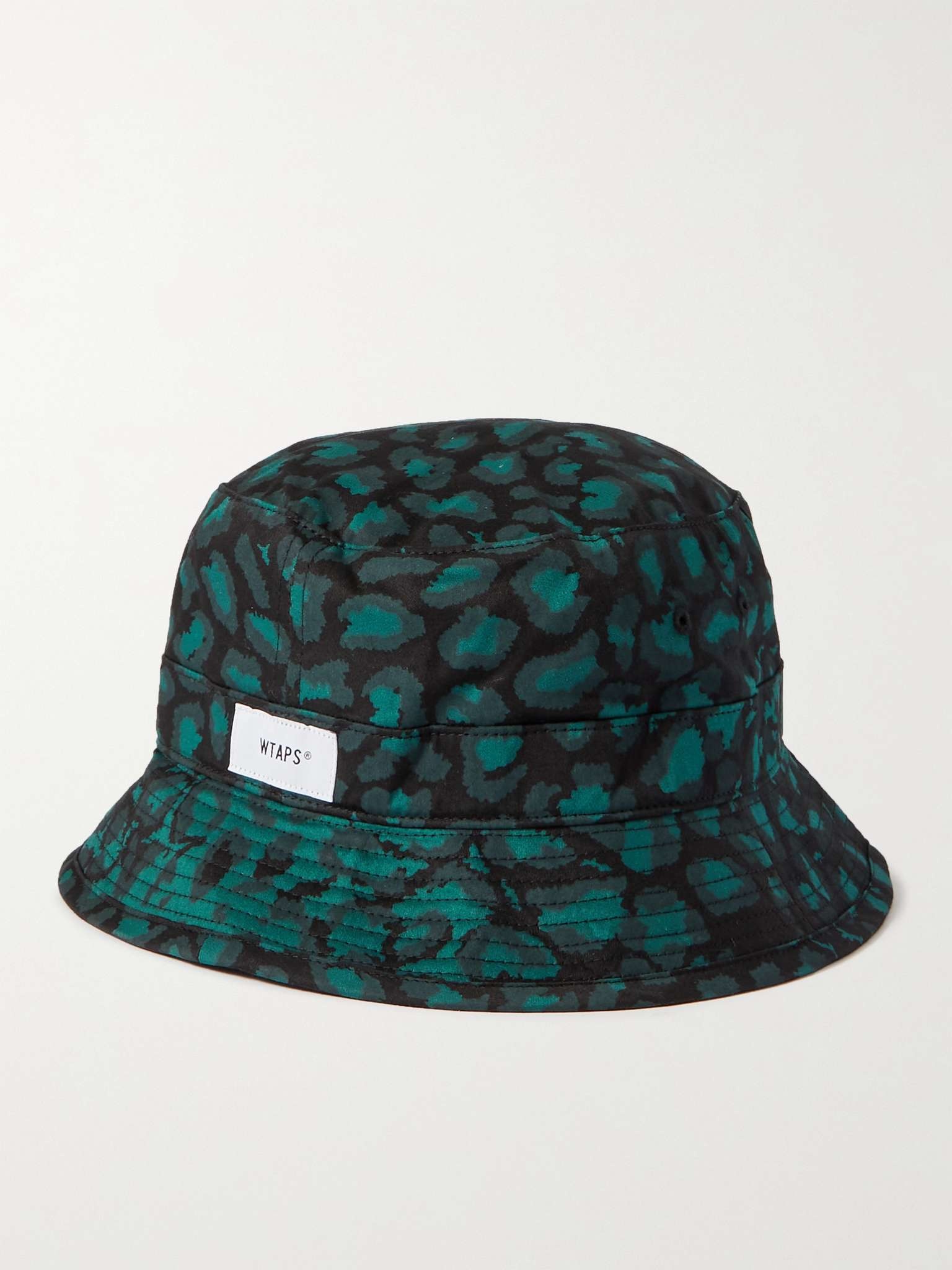 Logo-Appliquéd Printed Cotton-Twill Bucket Hat - 1