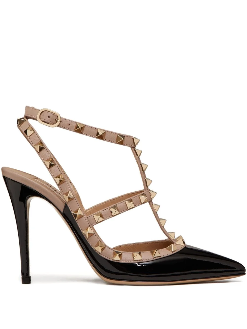 Rockstud ankle strap pumps - 1
