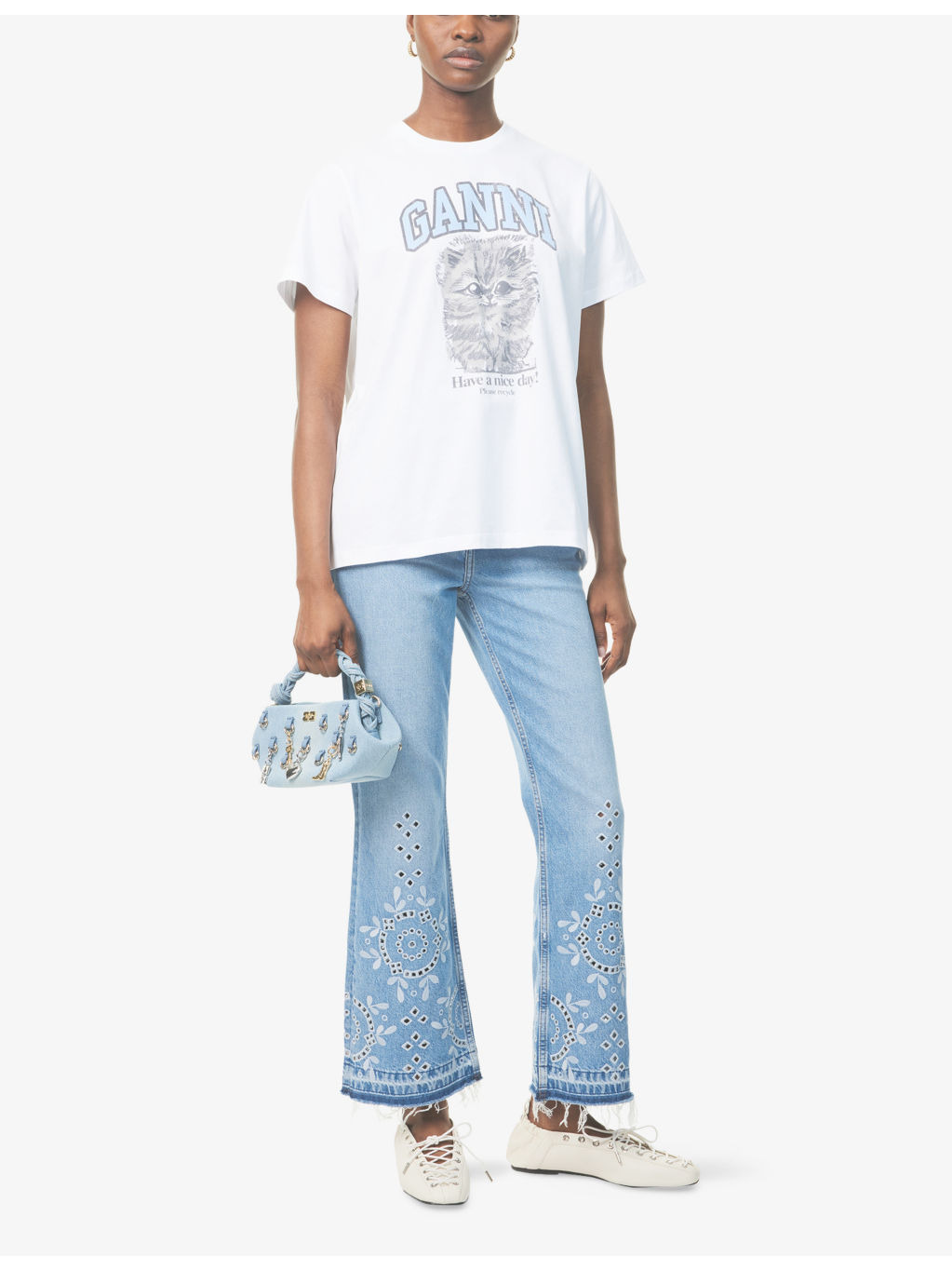 Kitty Margot Graphic-Print Cotton-Jersey T-Shirt - 2
