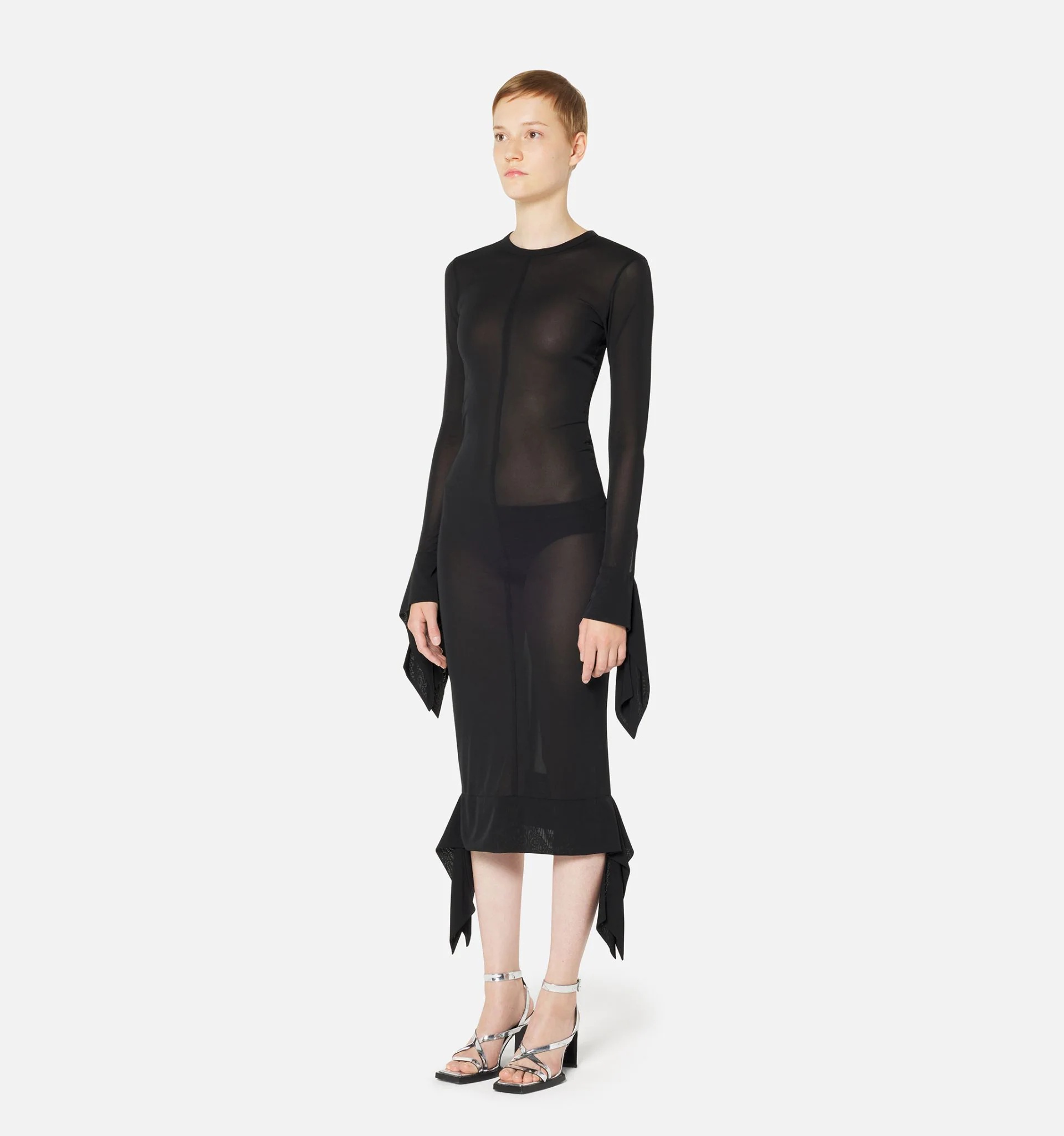 Long Dress In Crepe Jersey - 3