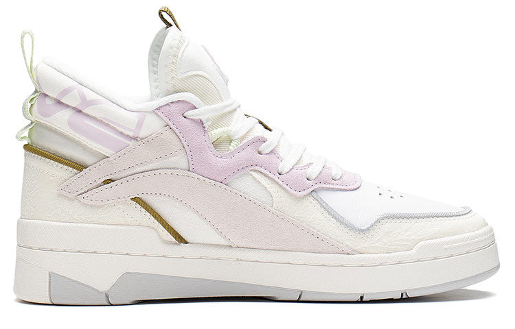 (WMNS) Li-Ning Superwave Mid 'White Pink' AGCS106-3 - 2