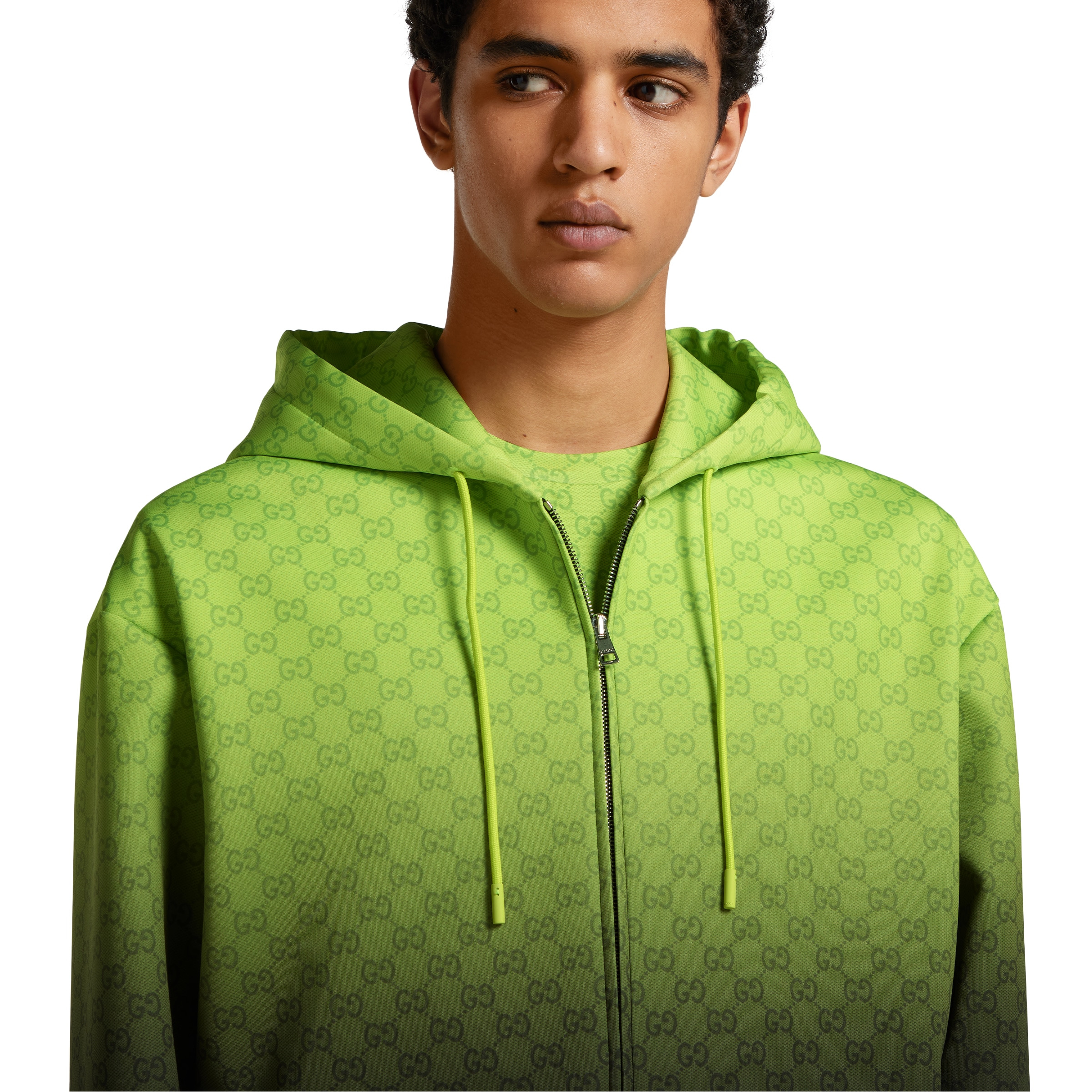 Printed light neoprene zip jacket - 5