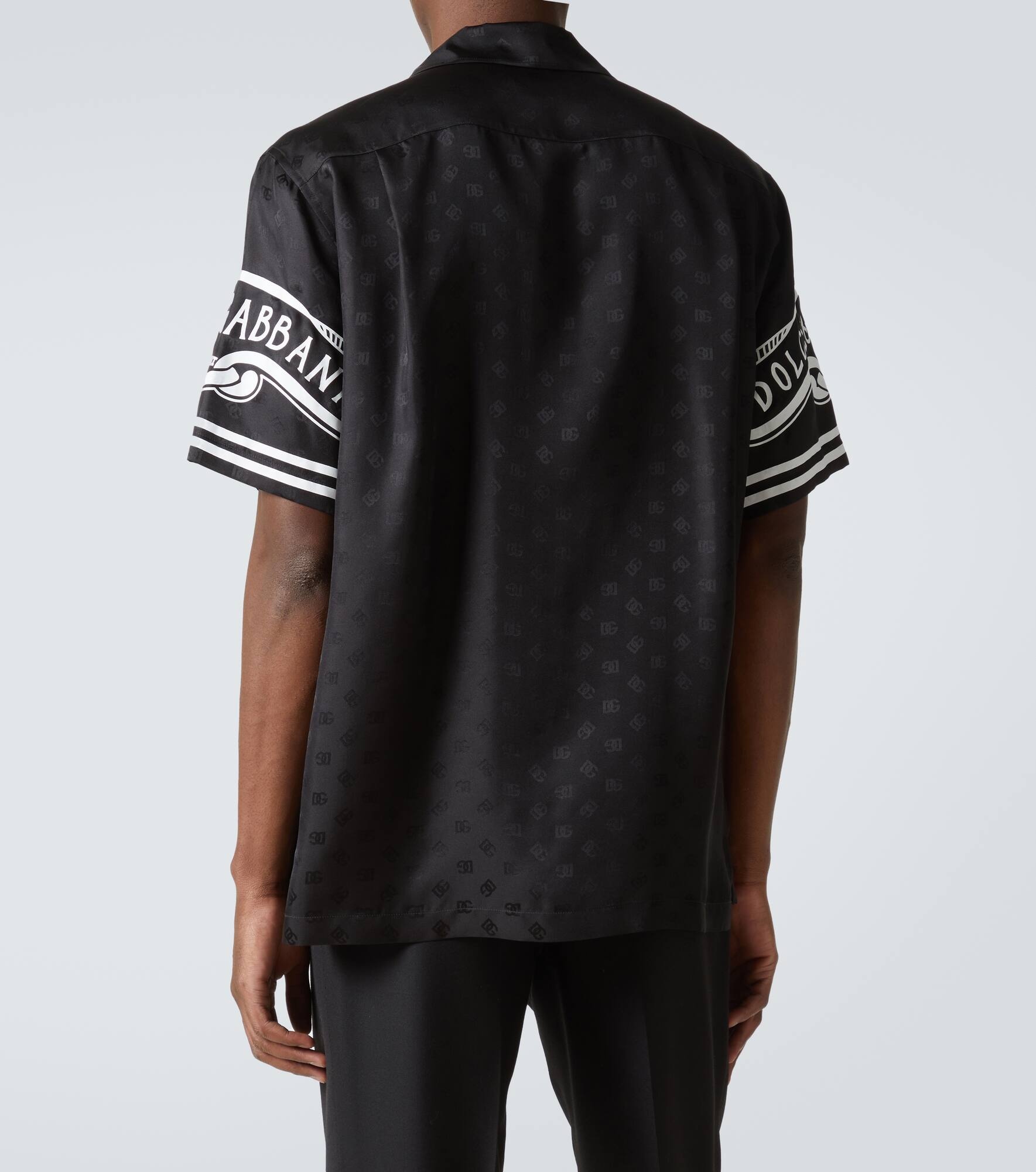 Printed silk twill shirt - 4