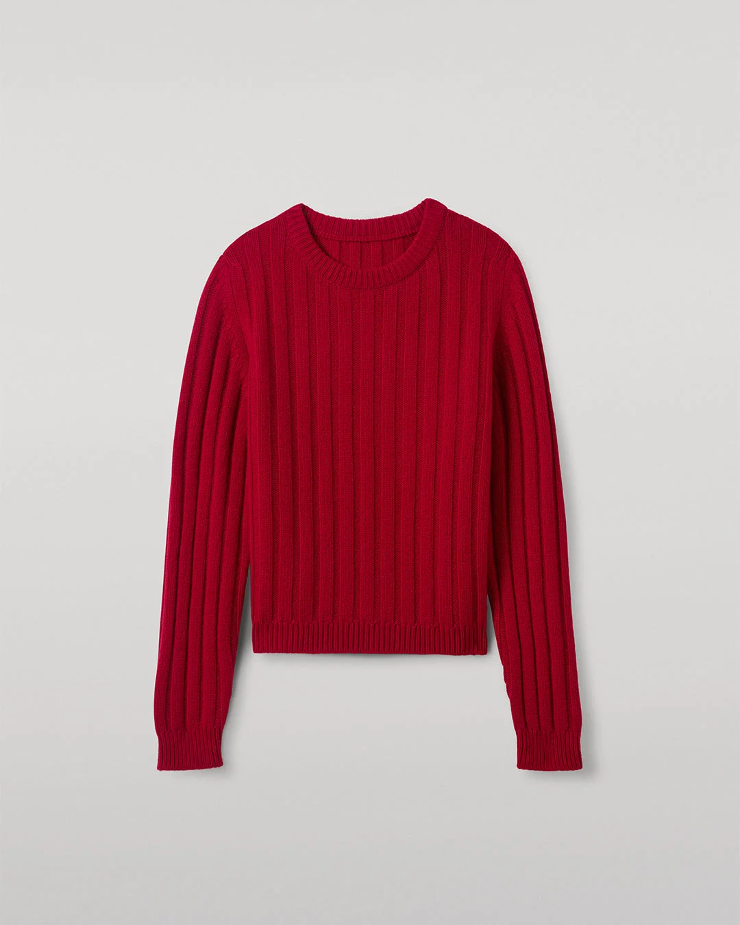 Lecht Red Cashmere Crew Jumper - 1