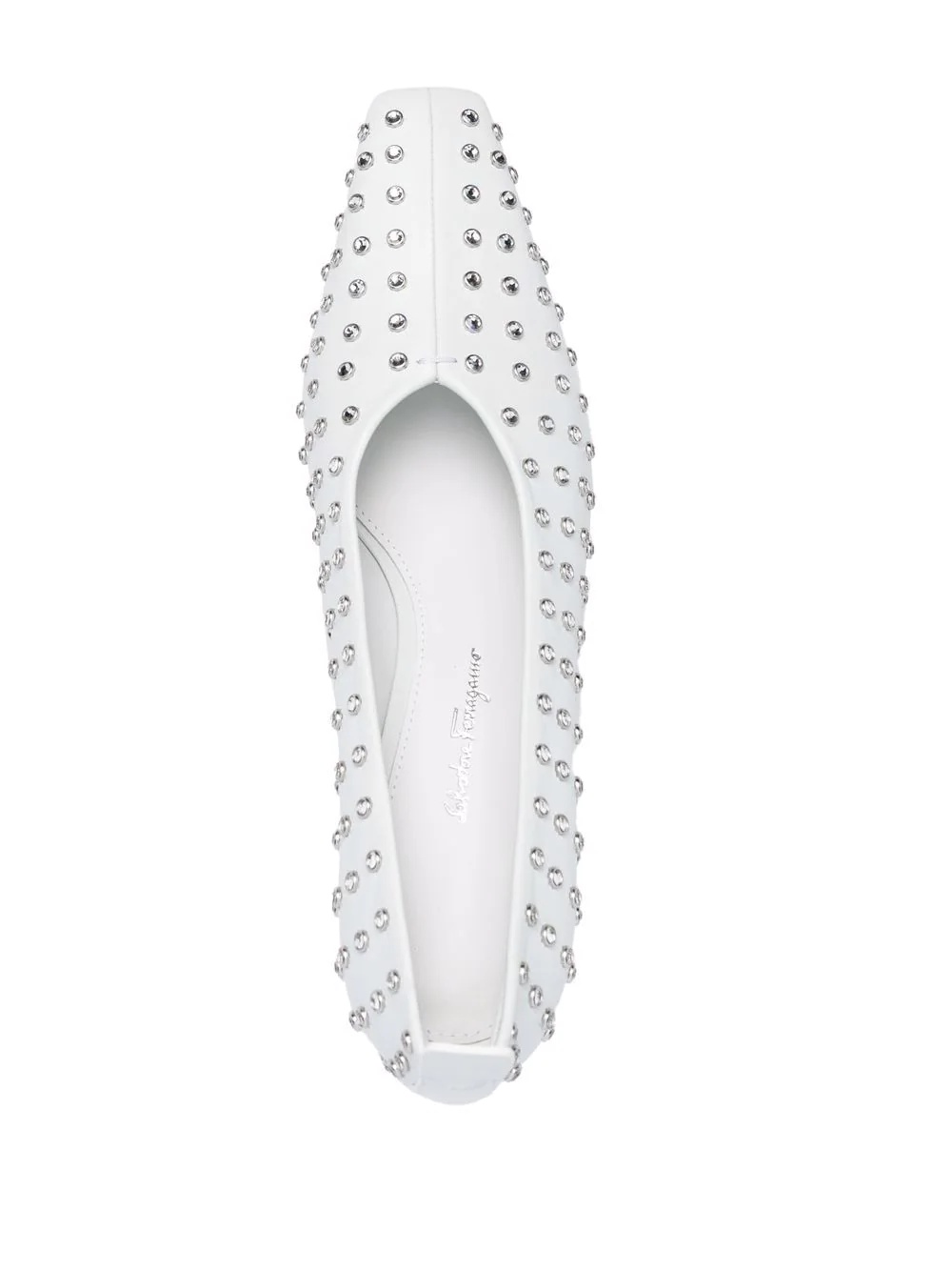 F-heel rhinestone pumps - 4