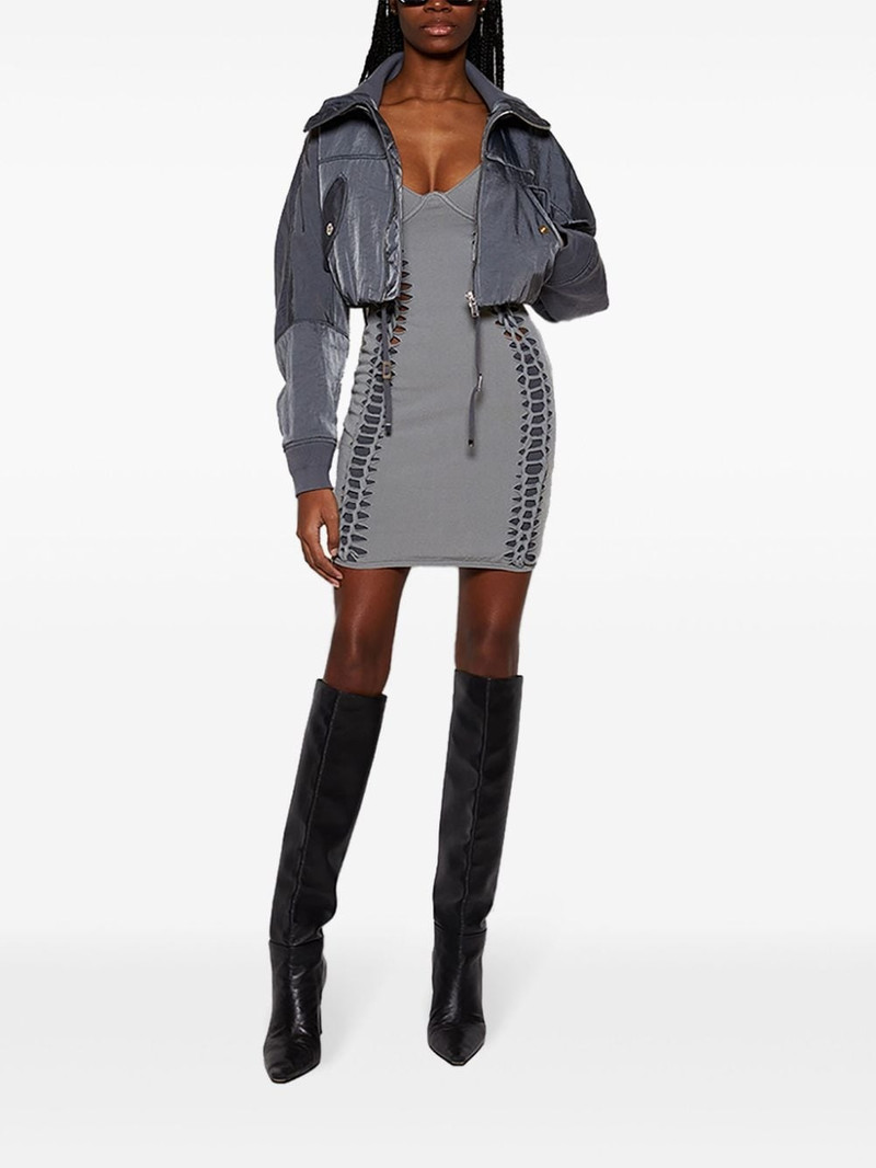 Dion Lee braid-embellished mini dress outlook
