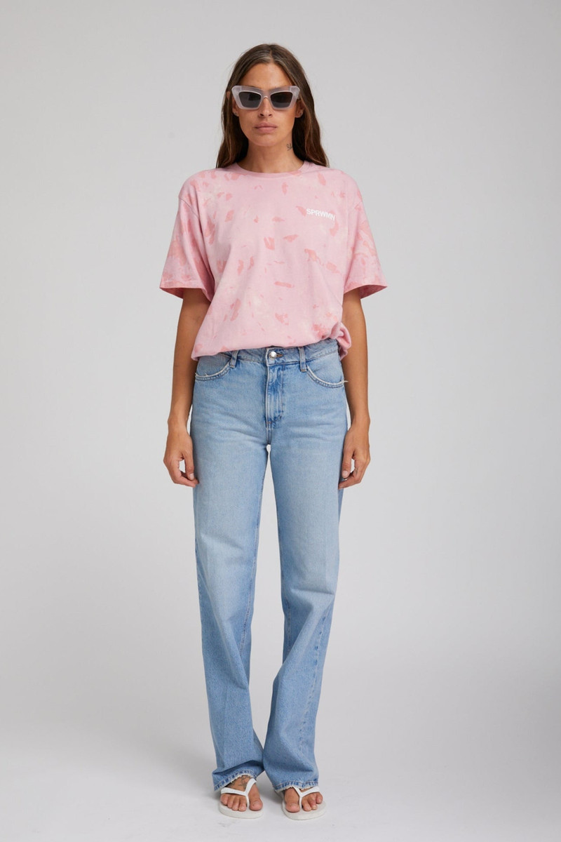 SPRWMN ROSE MARBLE OVERSIZED LOGO TEE outlook