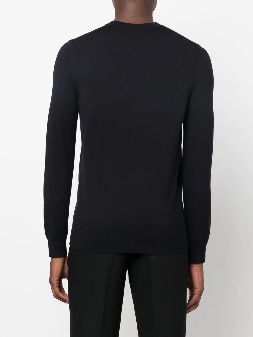 fine-knit crew neck jumper - 10