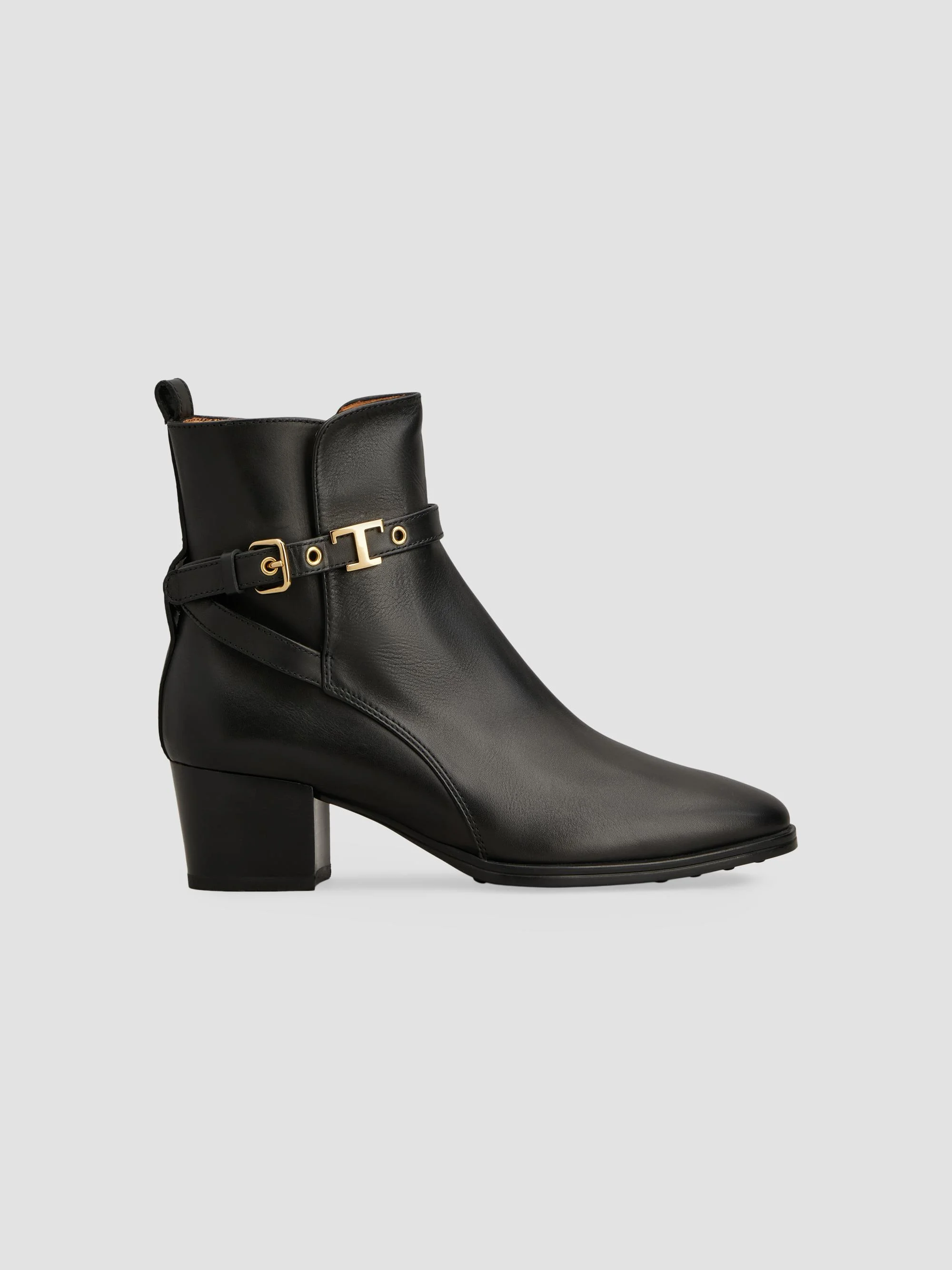 Women's 60MM Leather Ankle Boots - Nero - 1